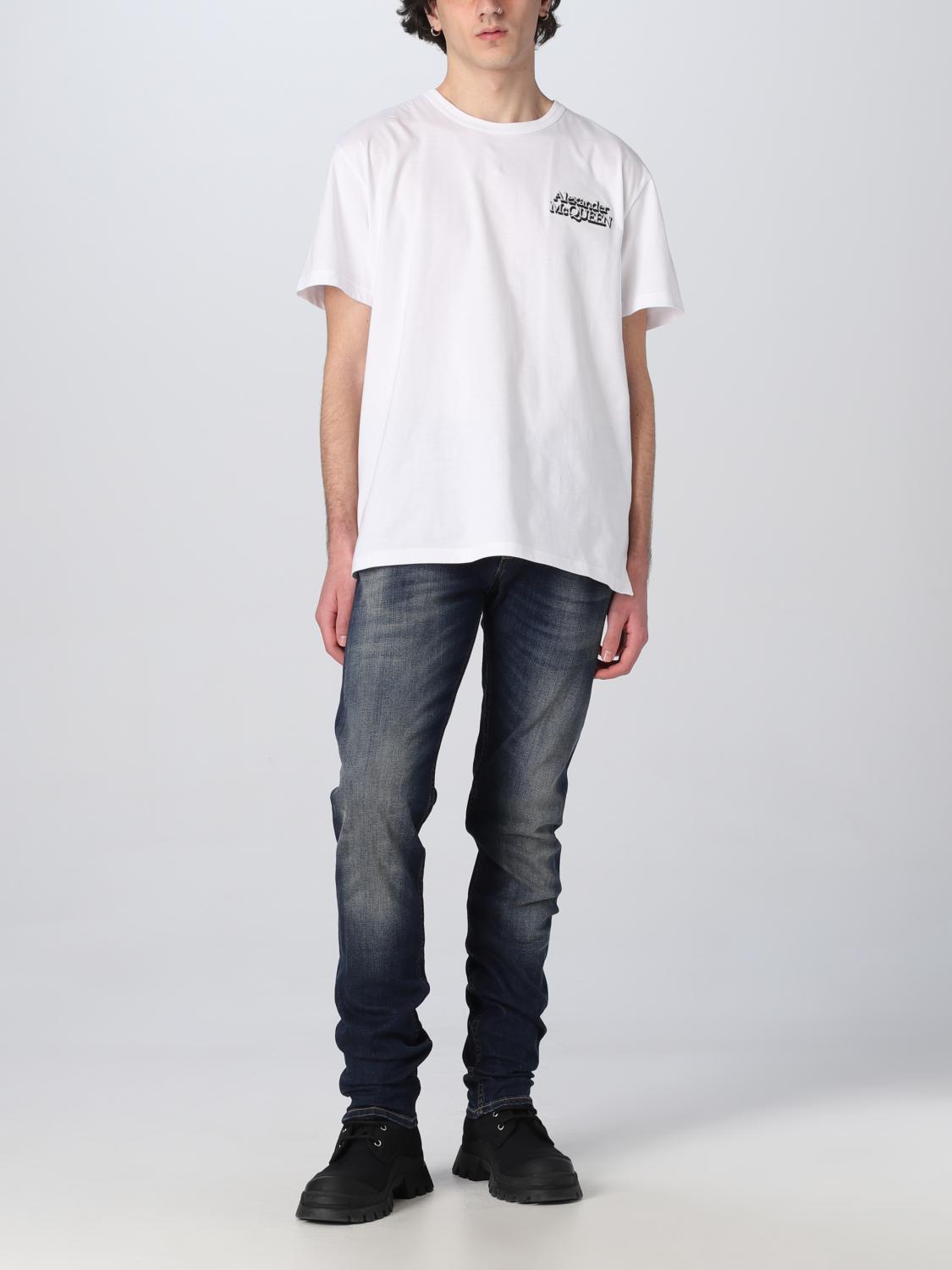 MCQUEEN JEANS: Jeans McQueen in denim, Blue - Img 2