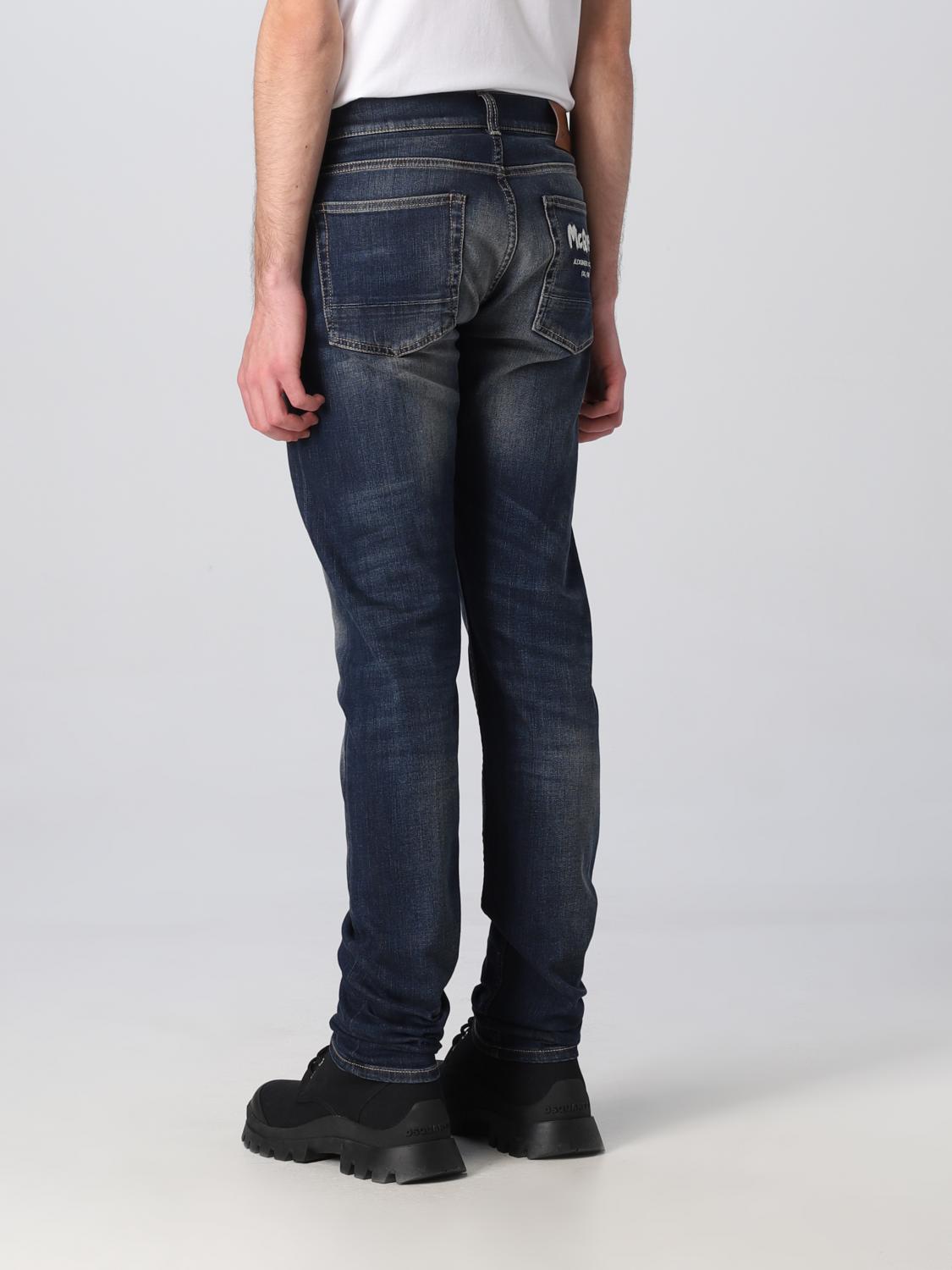 MCQUEEN JEANS: Jeans McQueen in denim, Blue - Img 3