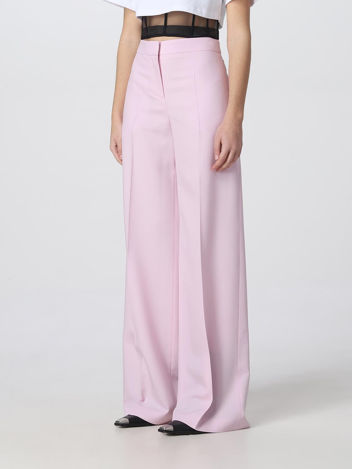 パンツ alexander mcqueen Pastel pink wool pant (705526QJADC 5093) ALEXANDER MCQUEEN: wool pants - Pink | Alexander McQueen