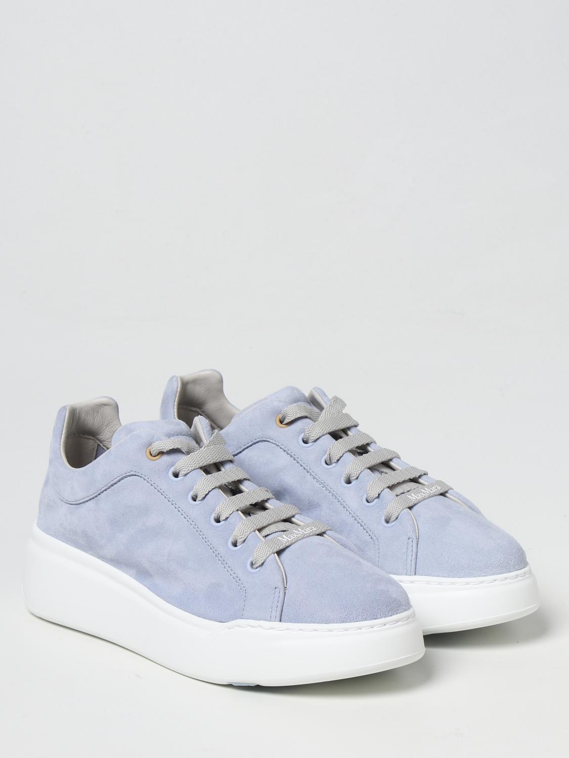 MAX MARA SNEAKERS: Max Mara suede sneakers, Gnawed Blue - Img 2