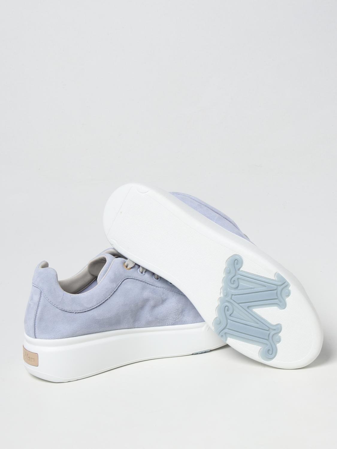 MAX MARA SNEAKERS: Max Mara suede sneakers, Gnawed Blue - Img 4