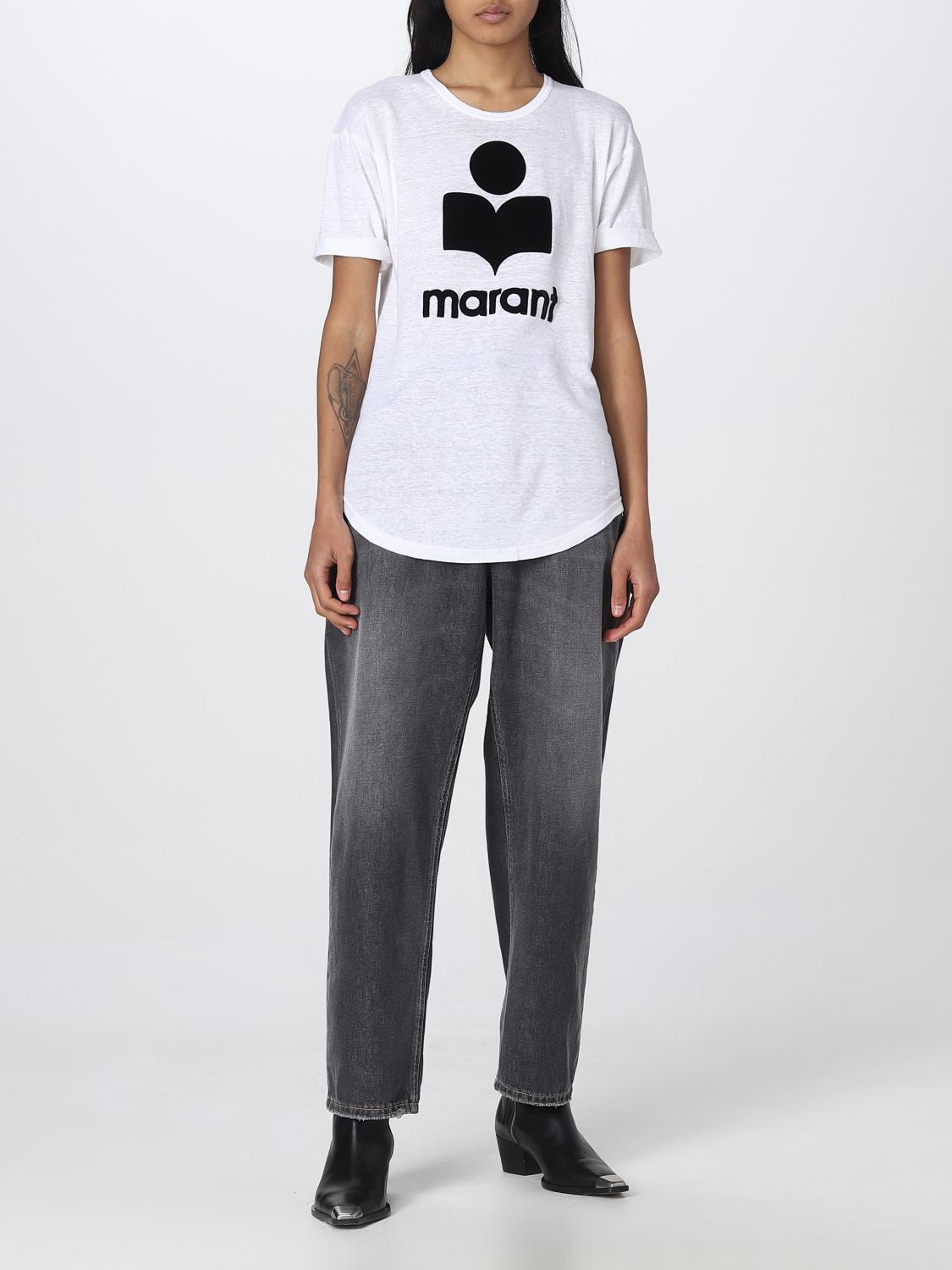 ISABEL MARANT ETOILE CAMISETA: Camiseta mujer Isabel Marant Etoile, Blanco - Img 2