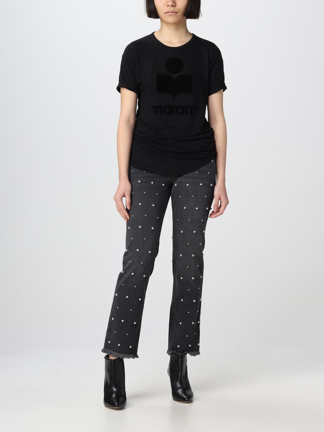 ISABEL MARANT ETOILE CAMISETA: Camiseta mujer Isabel Marant Etoile, Negro - Img 2