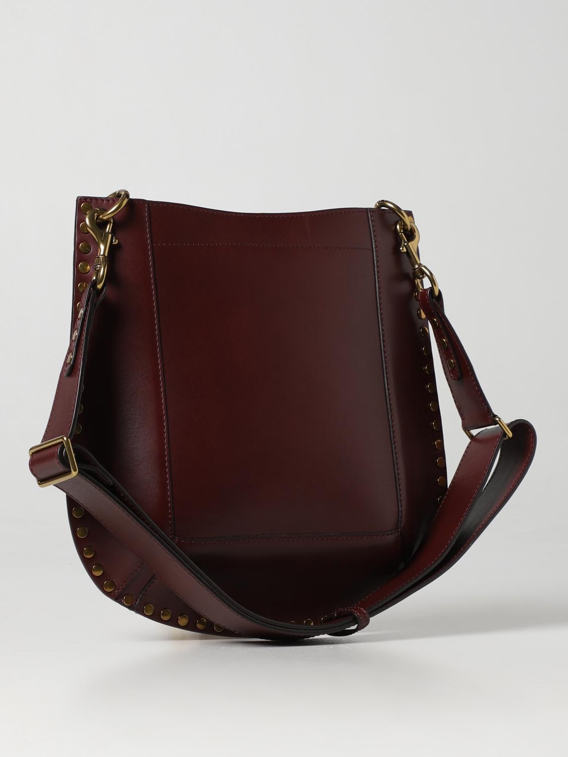 ISABEL MARANT BORSA A SPALLA: Borsa Oskan Isabel Marant in pelle, Bordeaux - Img 2