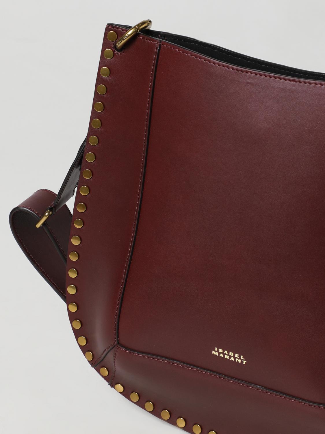 ISABEL MARANT BORSA A SPALLA: Borsa Oskan Isabel Marant in pelle, Bordeaux - Img 3