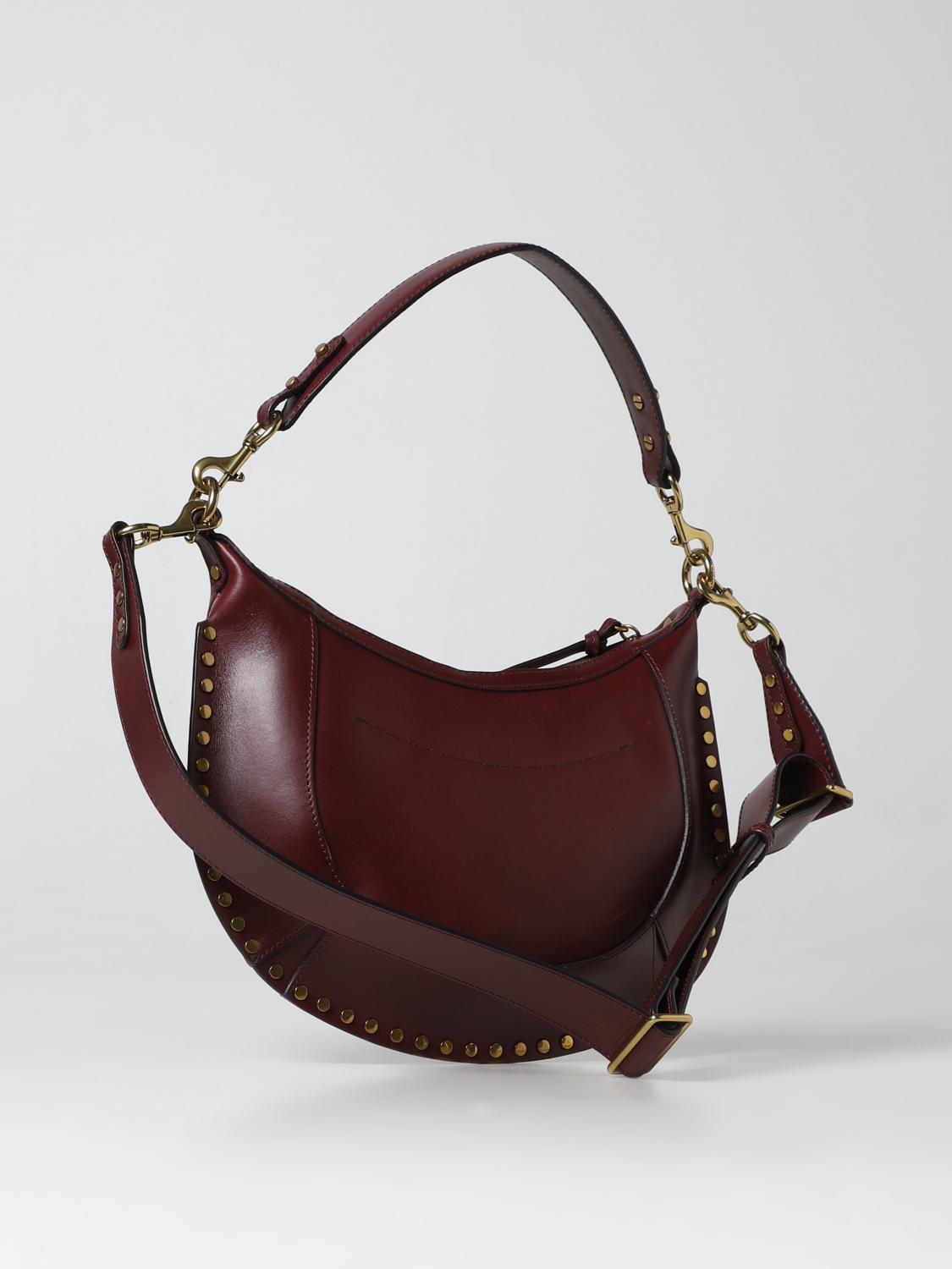 ISABEL MARANT SCHULTERTASCHE: Umhängetasche damen Isabel Marant, Burgunderrot - Img 2