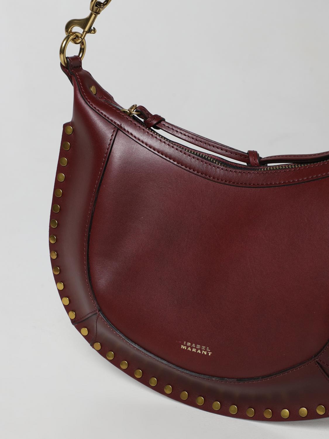 ISABEL MARANT SCHULTERTASCHE: Umhängetasche damen Isabel Marant, Burgunderrot - Img 3