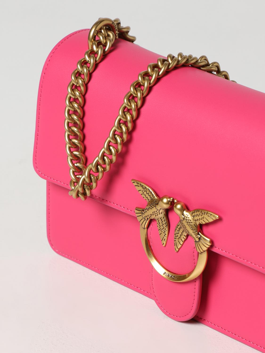 PINKO SCHULTERTASCHE: Schultertasche damen Pinko, Fuchsia - Img 3