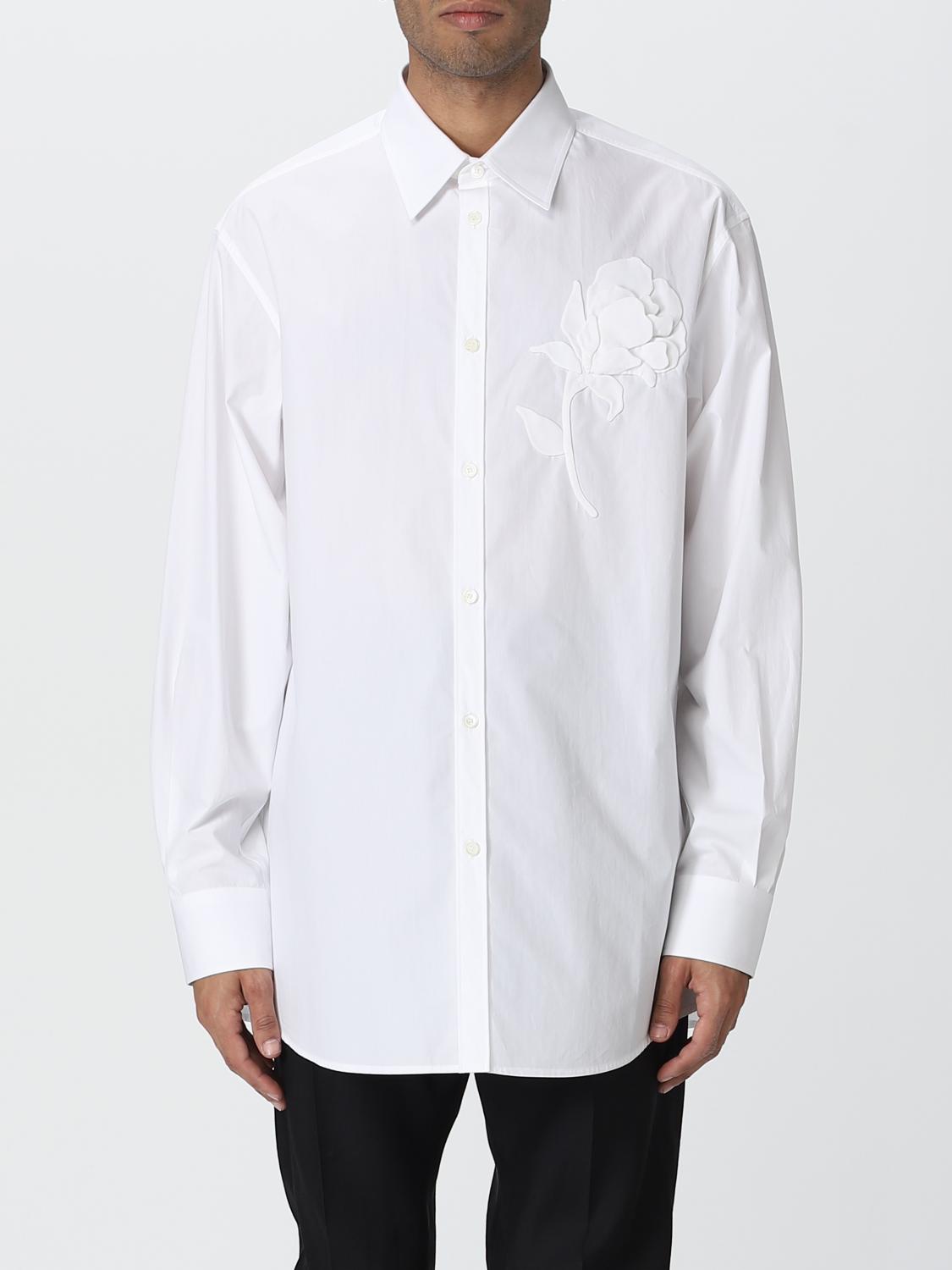 VALENTINO CAMICIA: Camicia Valentino in popeline, Bianco - Img 1