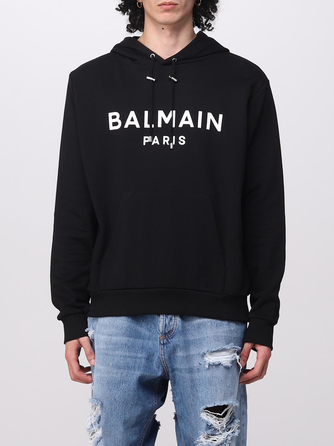 BALMAIN SWEATSHIRT: Pull homme Balmain, Noir - Img 1
