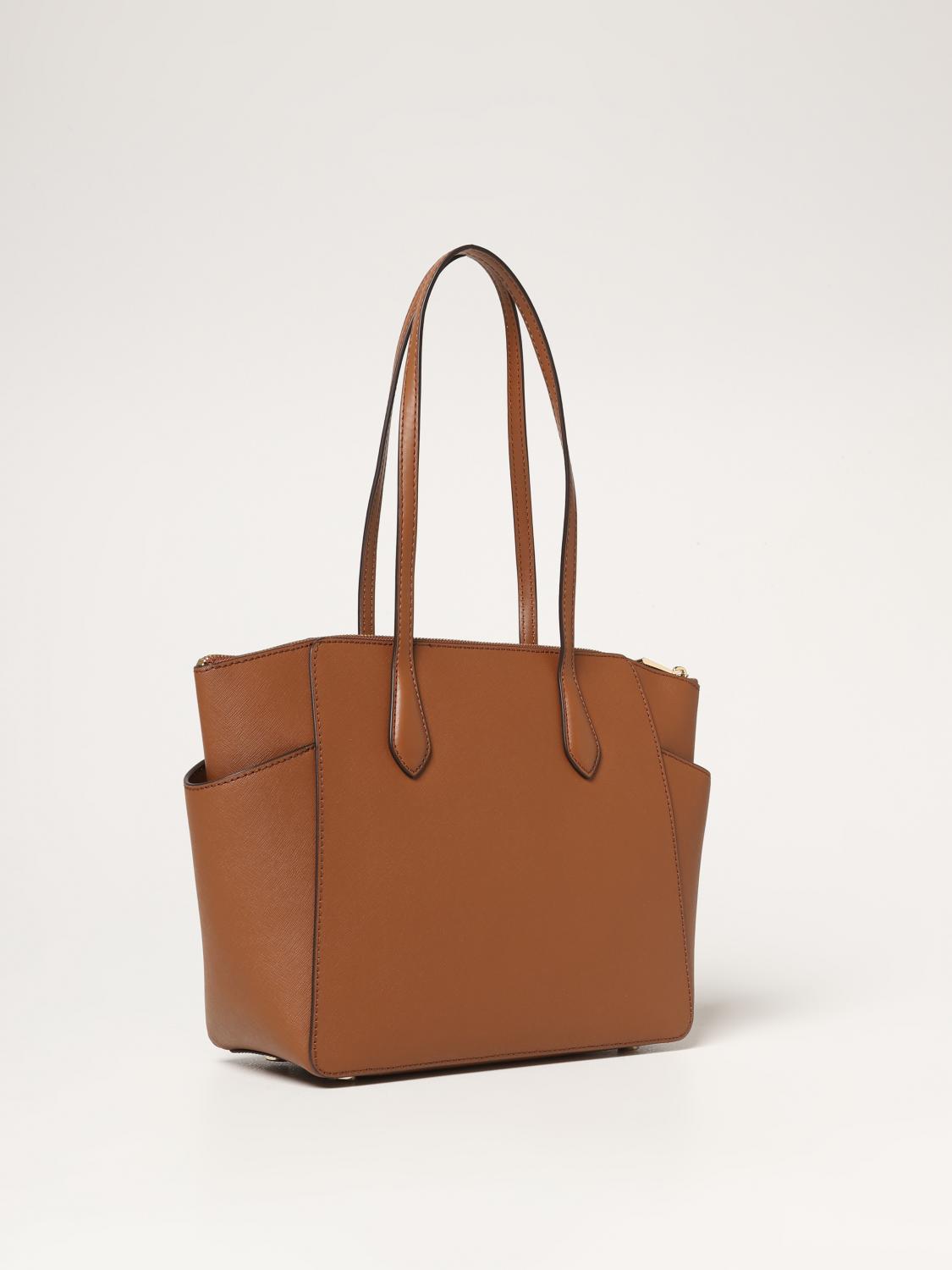 MICHAEL MICHAEL KORS bag in saffiano leather Brown Michael Michael Kors tote bags 30S2G6AT2L online at GIGLIO.COM