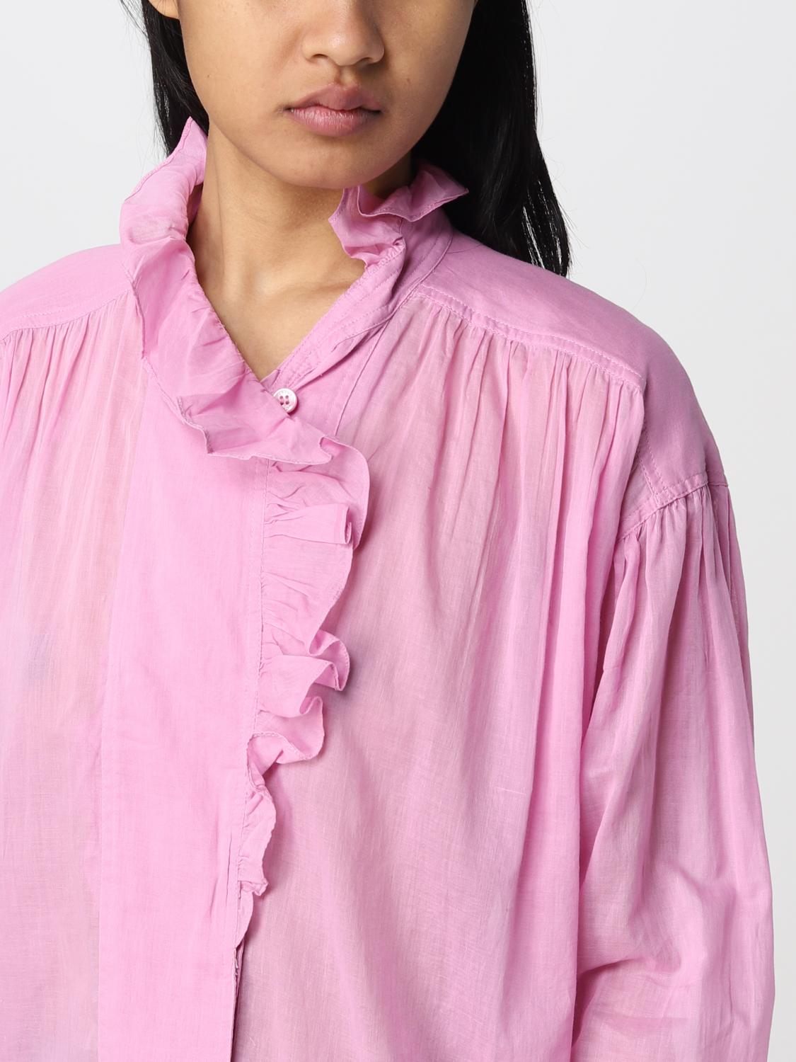 ISABEL MARANT ETOILE CAMISA: Camisa mujer Isabel Marant Etoile, Lila - Img 4