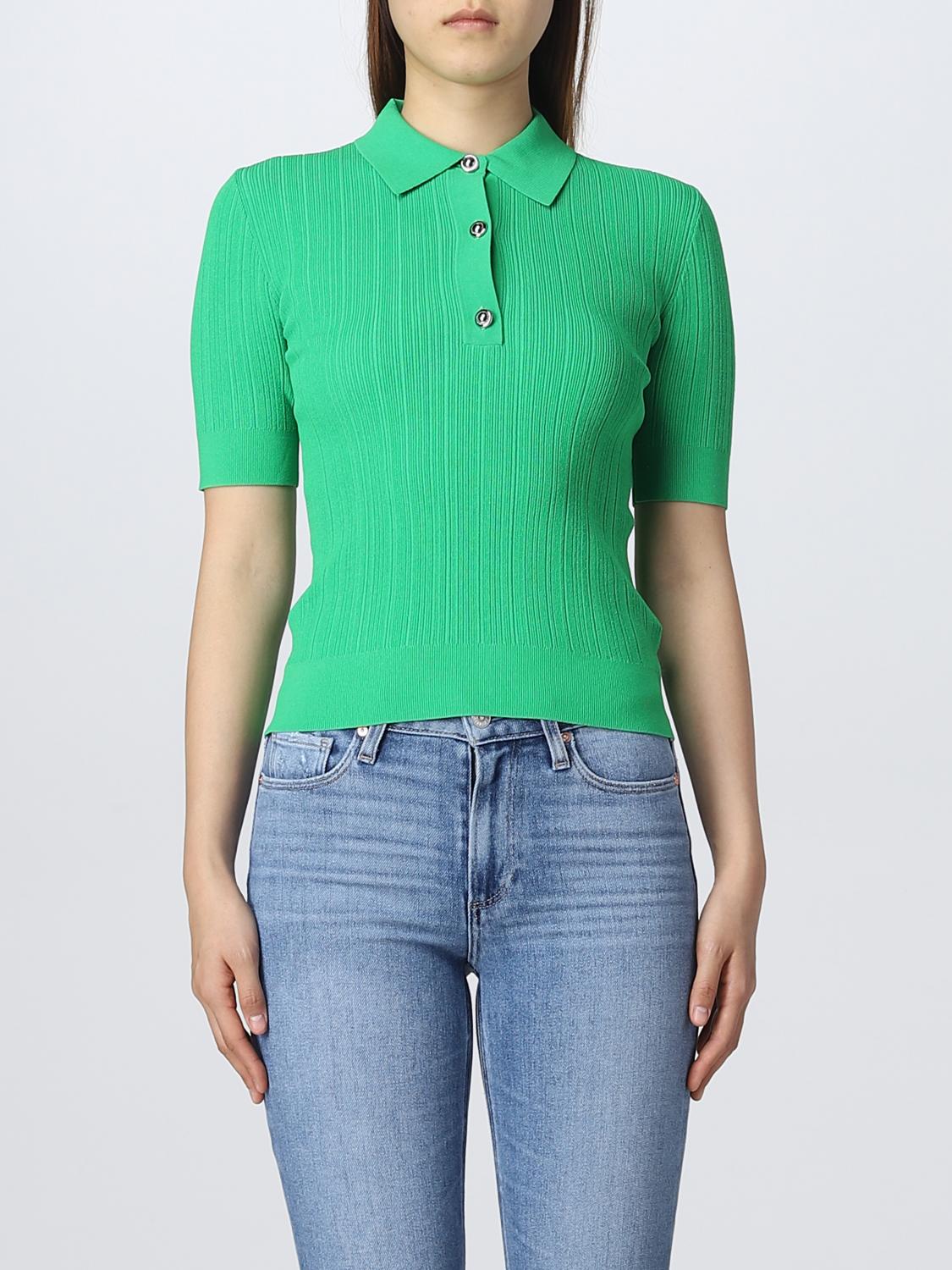 MICHAEL KORS POLO: Polo Michael Kors in misto viscosa, Verde - Img 1