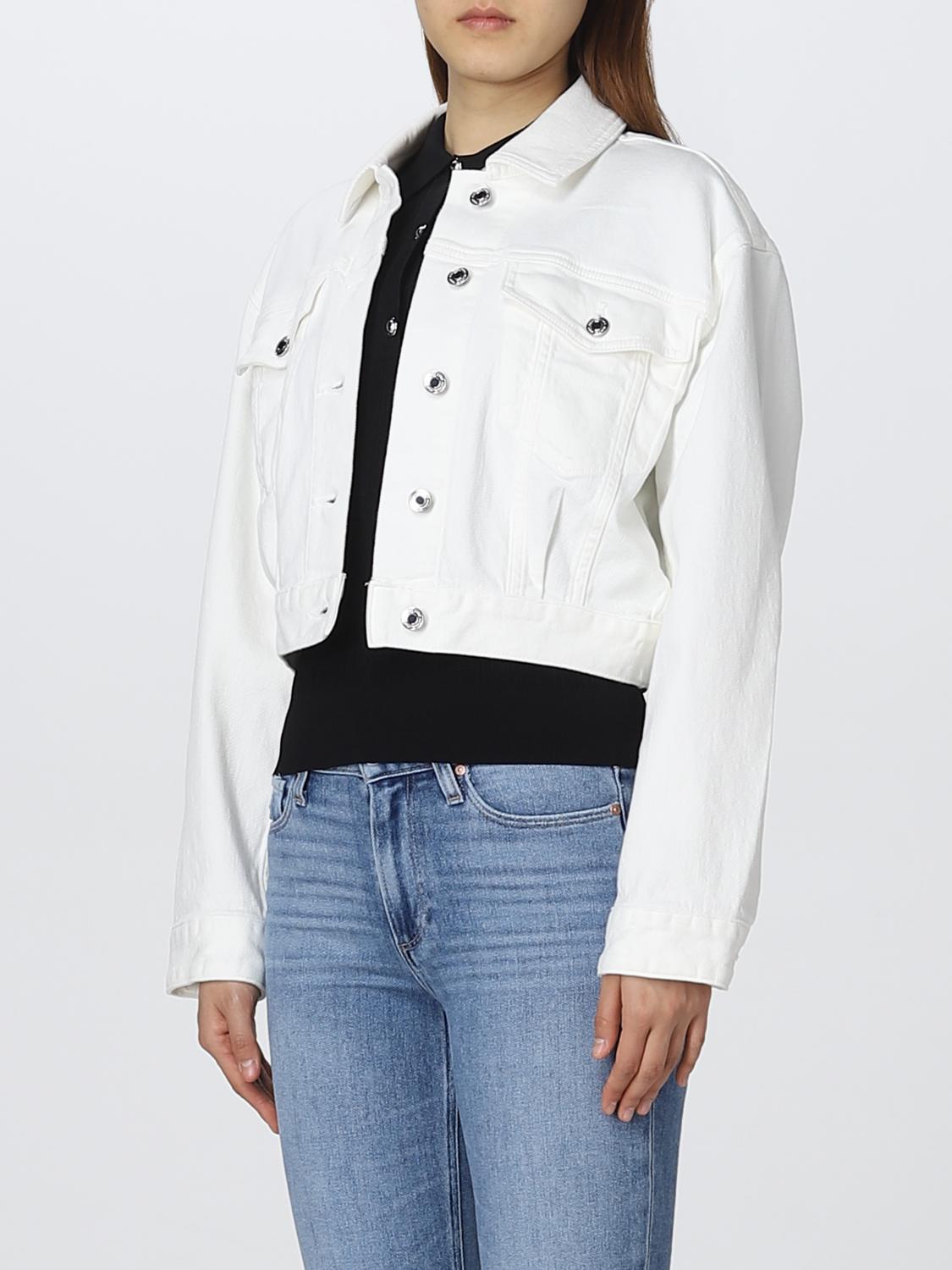 Michael Kors denim jacket - White | MR3104LBUG | GIGLIO.COM