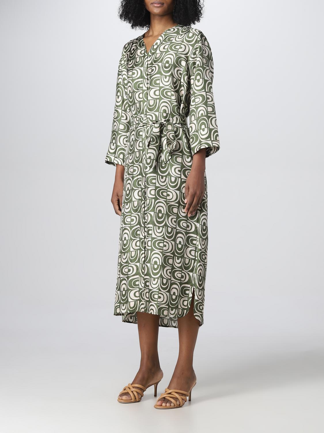 S Max Mara S Max Mara printed silk dress - Green | 2392211031600 |  GIGLIO.COM