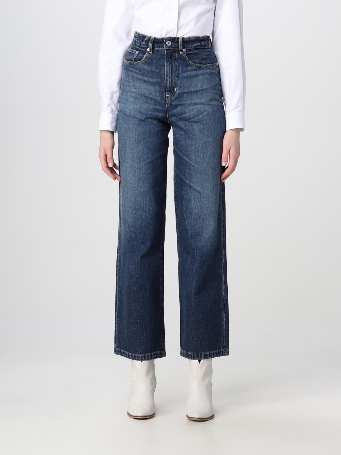 デニム・ジーパン KENZO Women Denim Pants FF52DP2306B4 DB BLUE Kenzo multi-pocket Jeans | Blue | FARFETCH