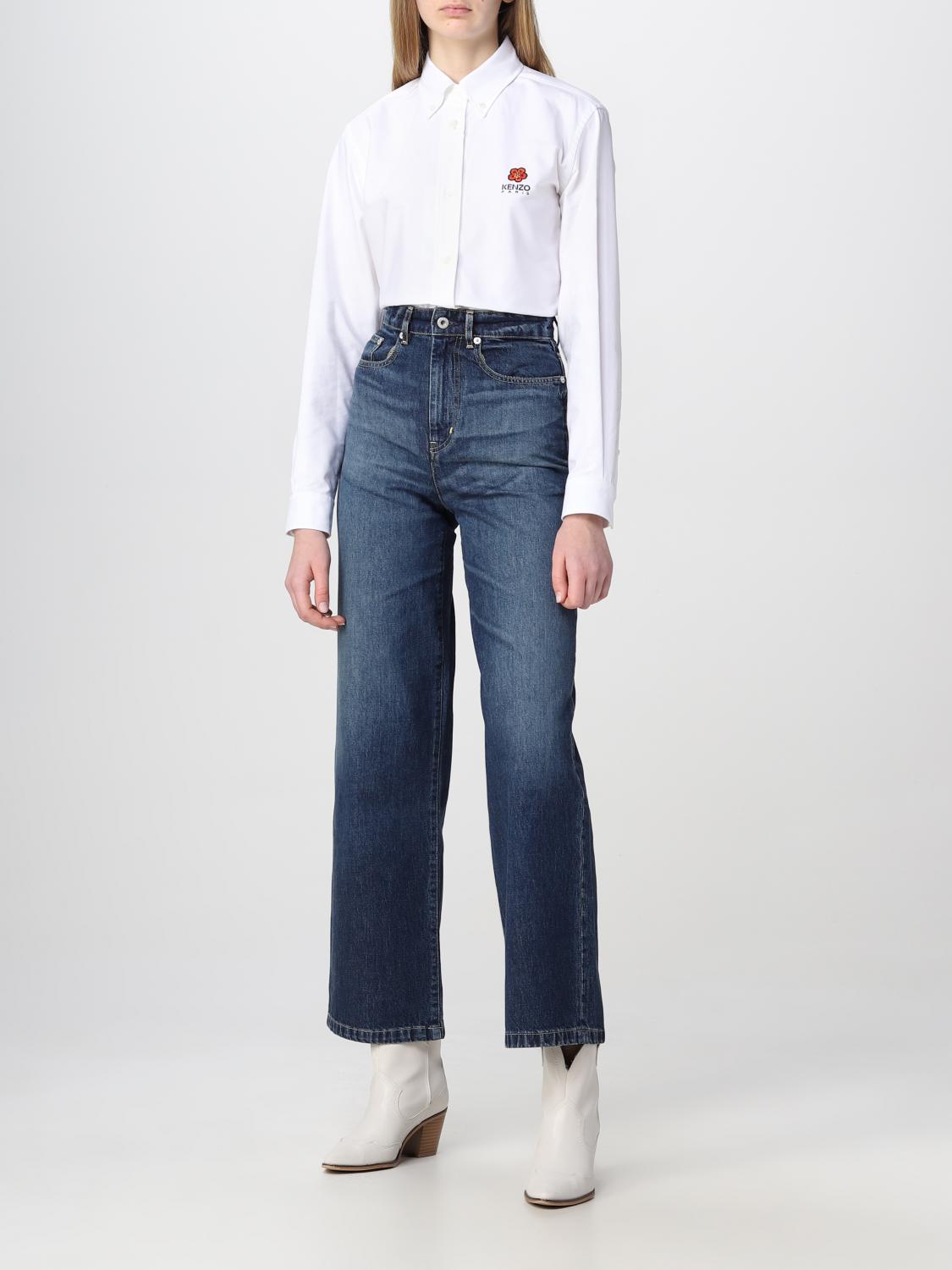 Kenzo Outlet: Jeans woman - Blue | Kenzo jeans FD52DP2126B2