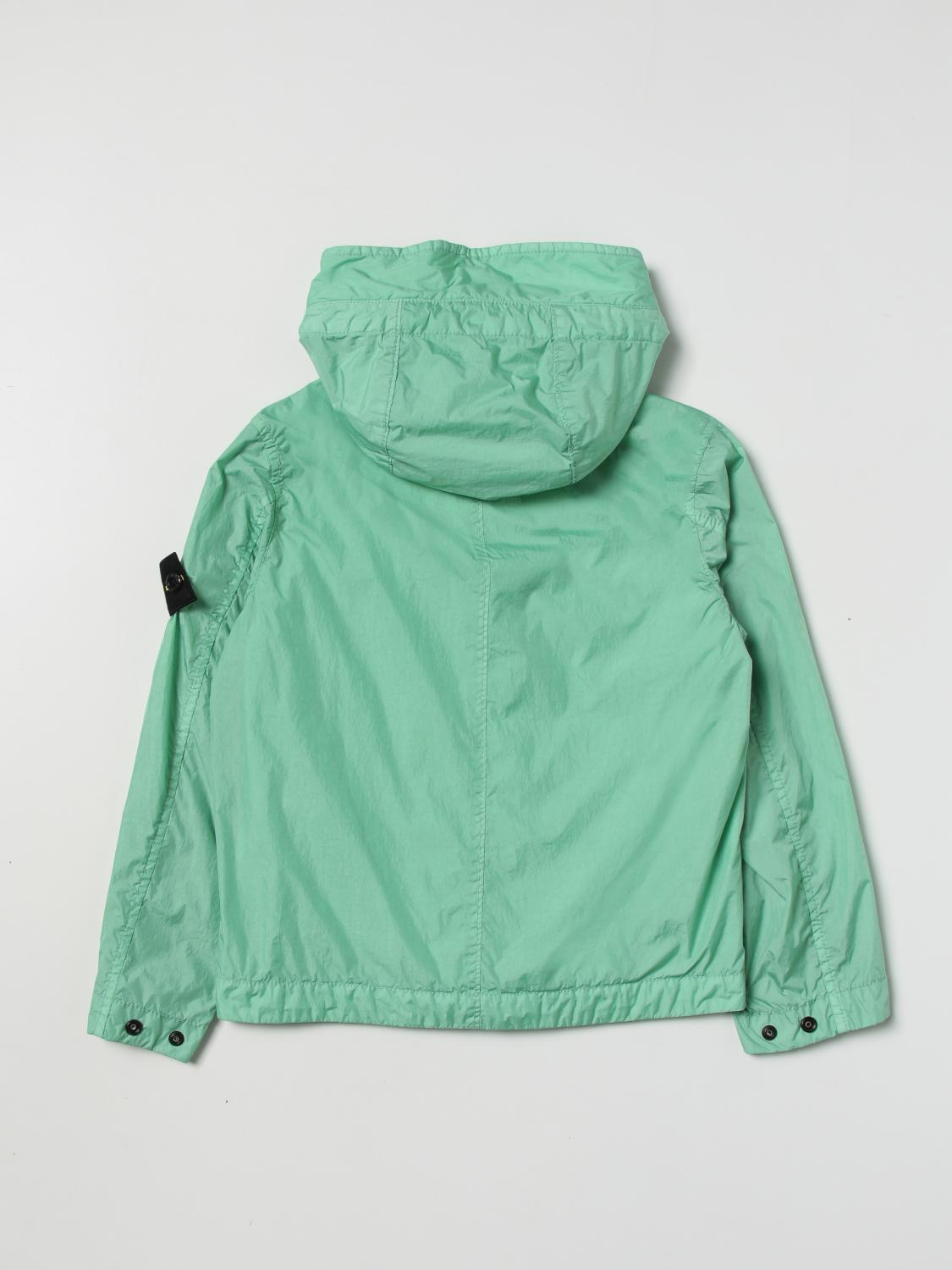 STONE ISLAND JUNIOR JACKET: Stone Island Junior jacket in technical fabric, Green - Img 2