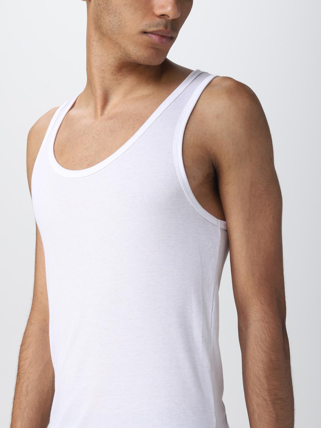 TOM FORD T-SHIRT: Tank top men Tom Ford, White - Img 4