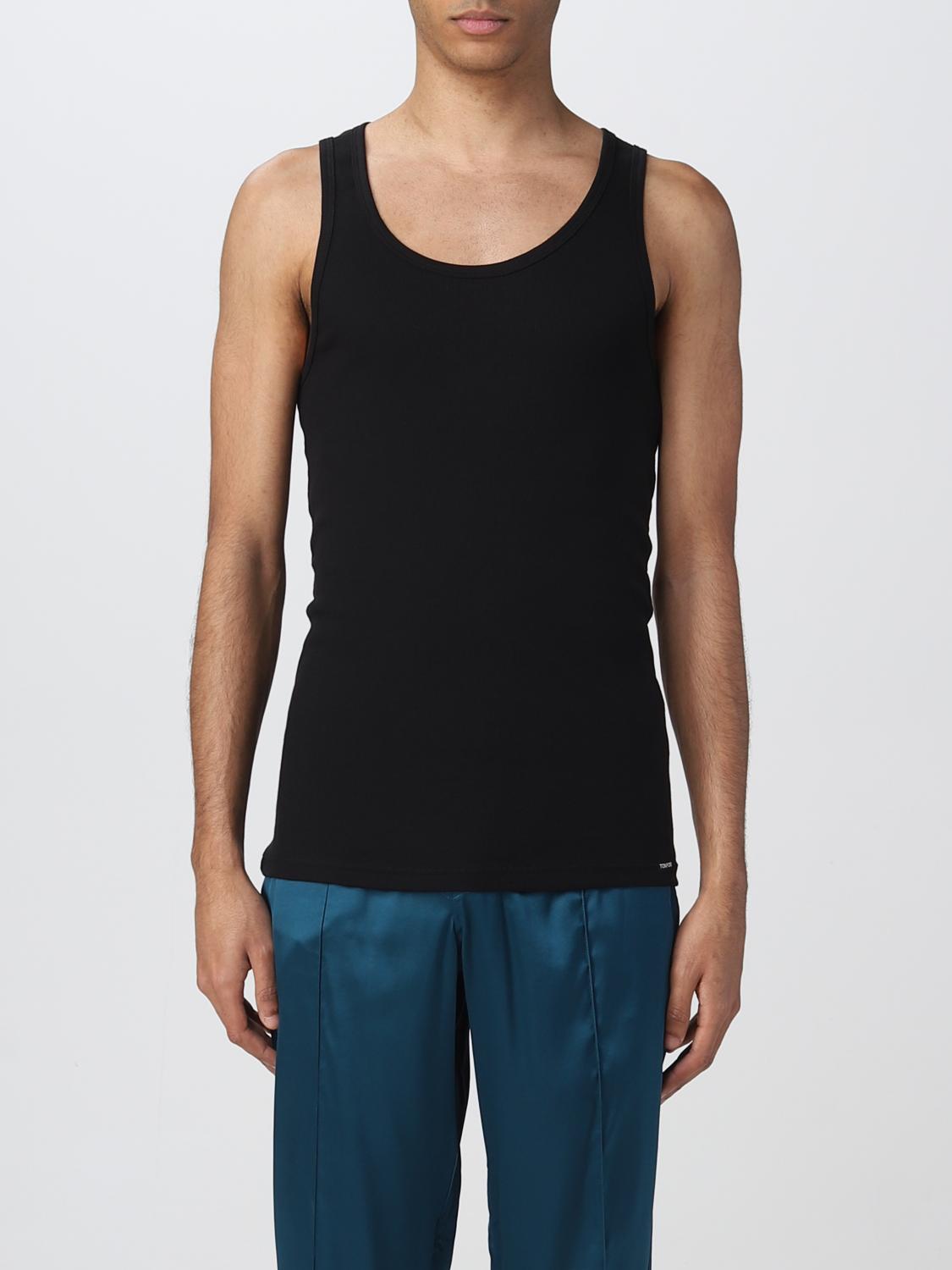TOM FORD T-SHIRT: Tank top men Tom Ford, Black - Img 1