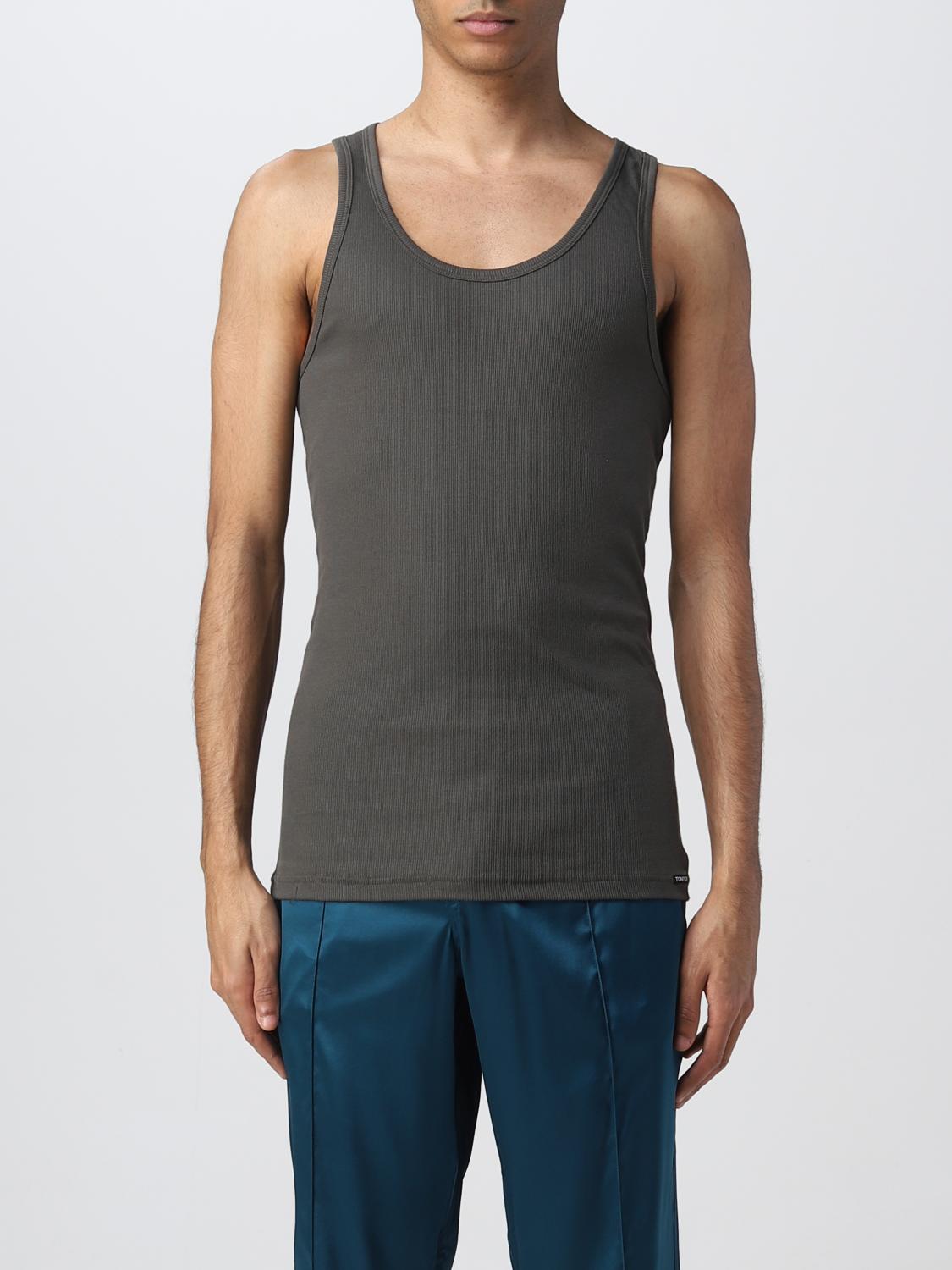 TOM FORD T-SHIRT: Tank top men Tom Ford, Green - Img 1
