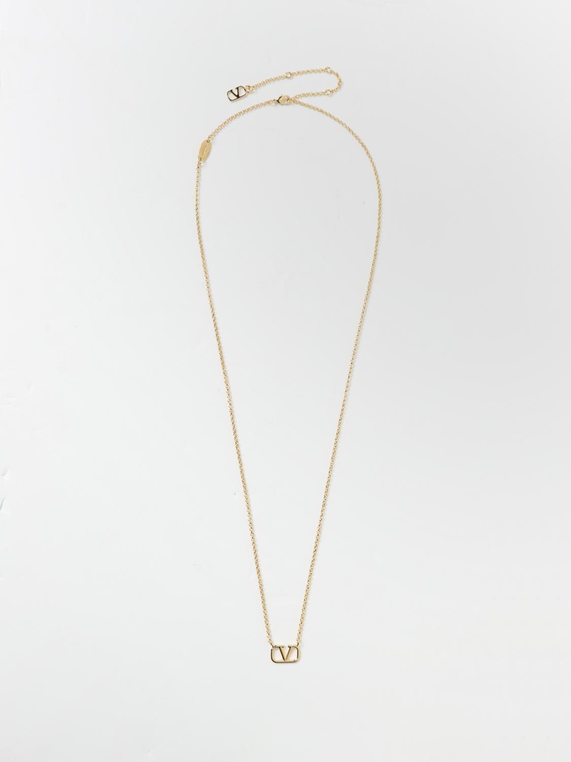 VALENTINO GIOIELLO: Collana VLogo Signature Valentino Garavani in ottone, Oro - Img 1