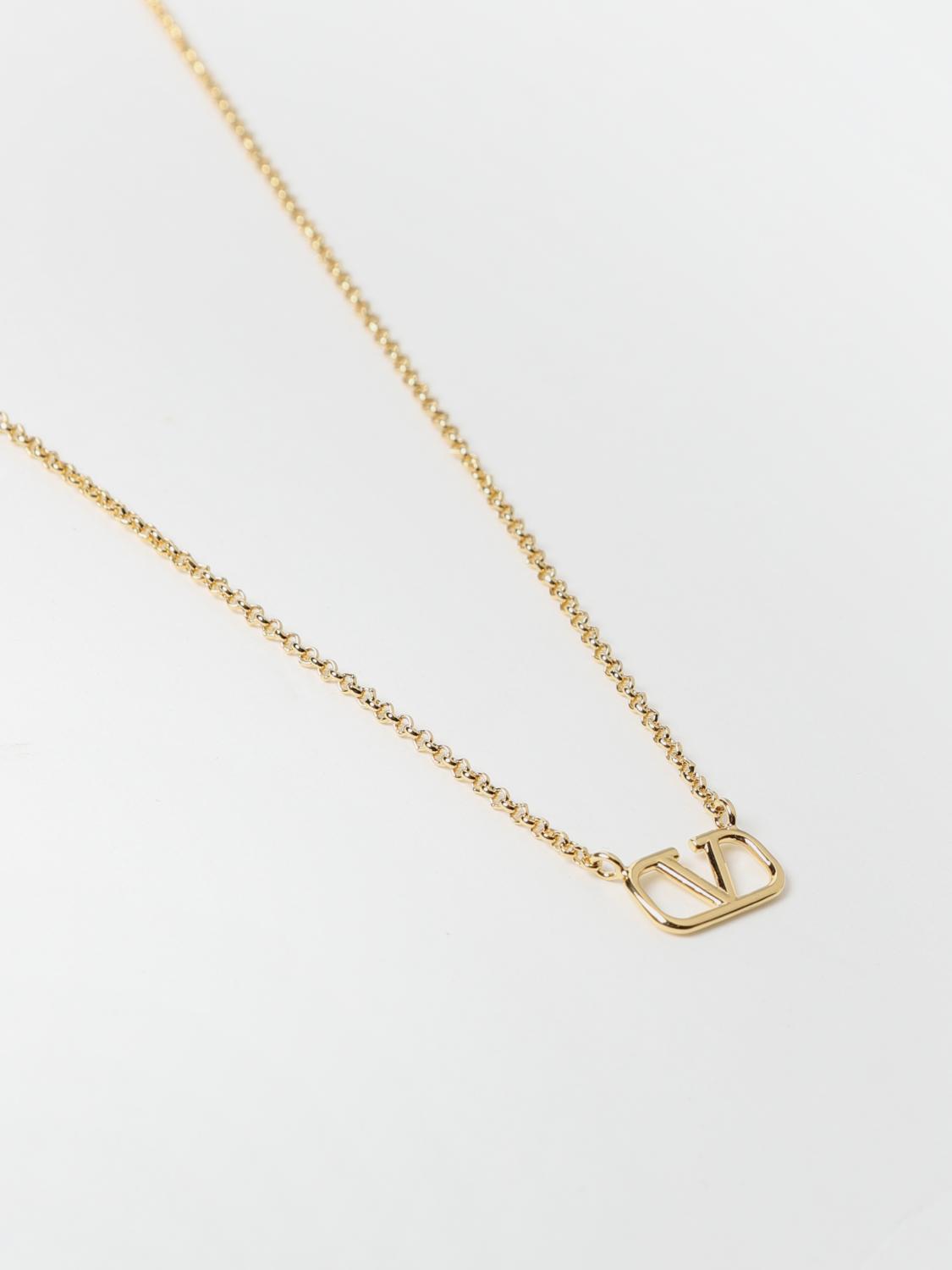 VALENTINO GIOIELLO: Collana VLogo Signature Valentino Garavani in ottone, Oro - Img 2