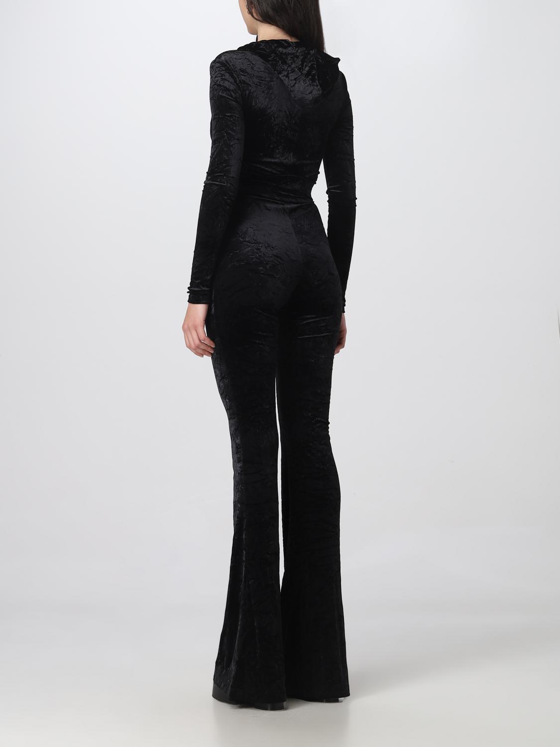 VERSACE JUMPSUIT: Velvet Medusa Biggie Versace jumpsuit, Black - Img 2