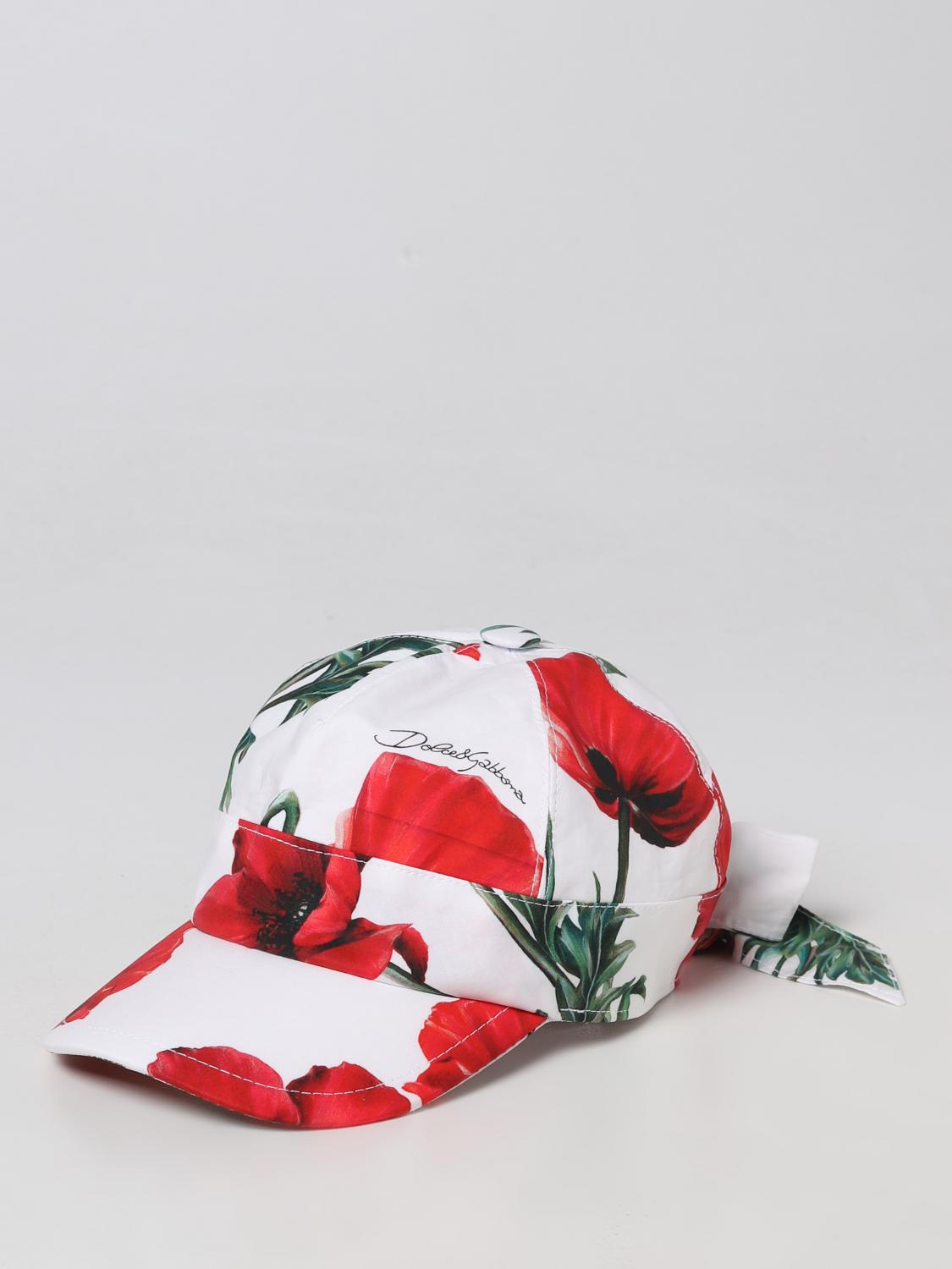 DOLCE & GABBANA GORRO: Gorros niña niños Dolce & Gabbana, Rojo - Img 1