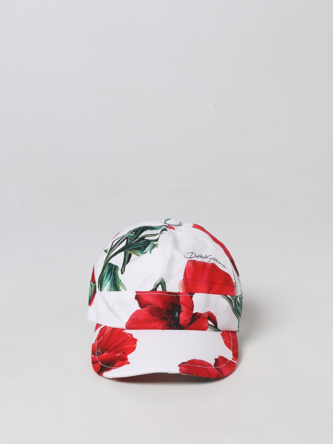 DOLCE & GABBANA GORRO: Gorros niña niños Dolce & Gabbana, Rojo - Img 2