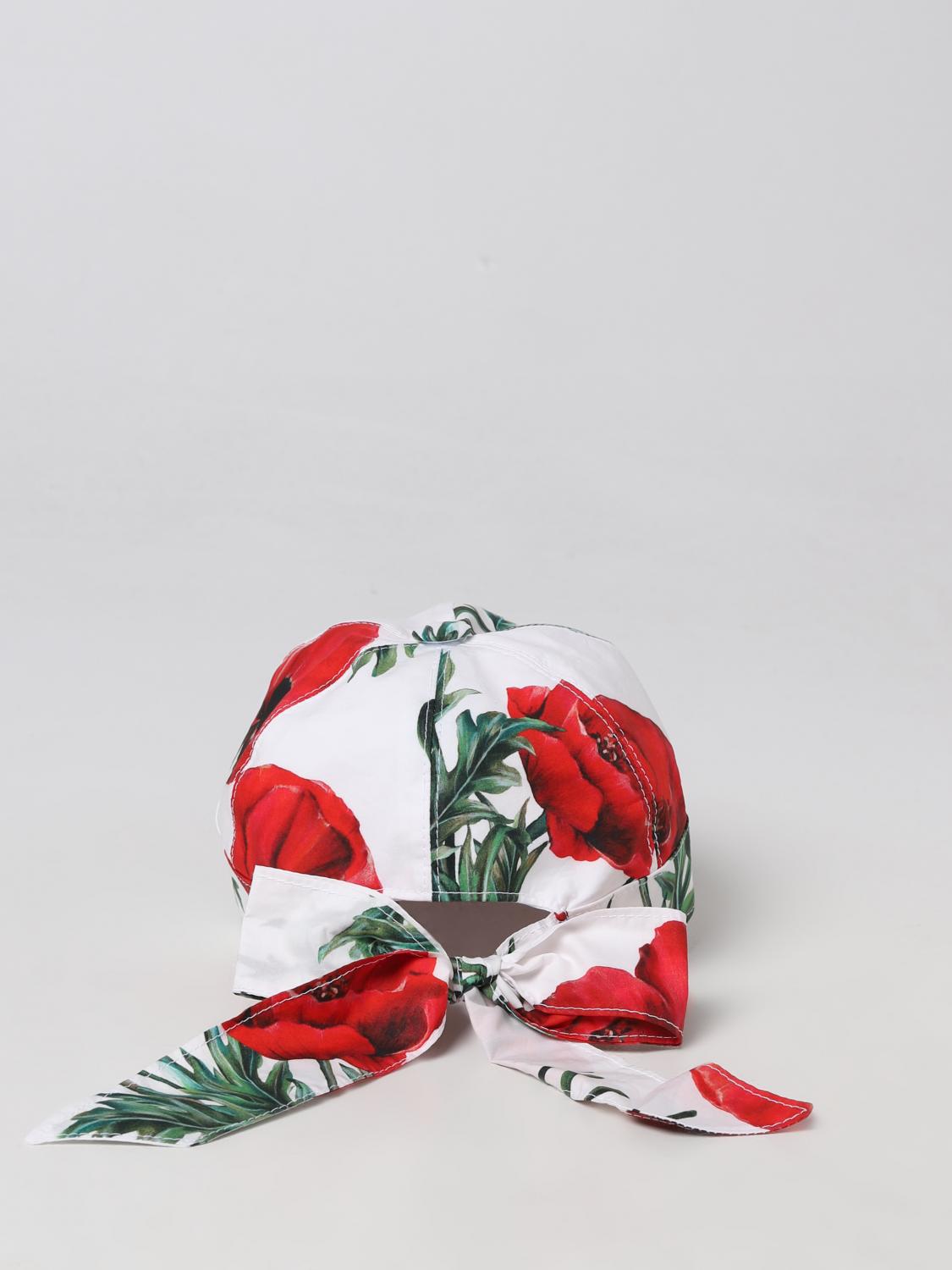 DOLCE & GABBANA GORRO: Gorros niña niños Dolce & Gabbana, Rojo - Img 3