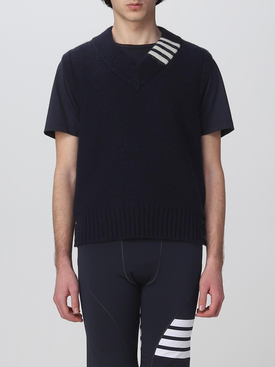 THOM BROWNE WESTE: Pullover herren Thom Browne, Blau - Img 1