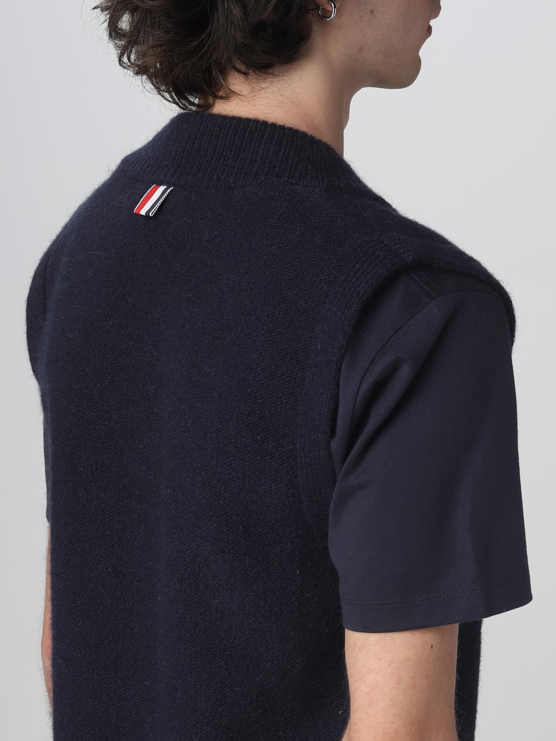 THOM BROWNE WESTE: Pullover herren Thom Browne, Blau - Img 5