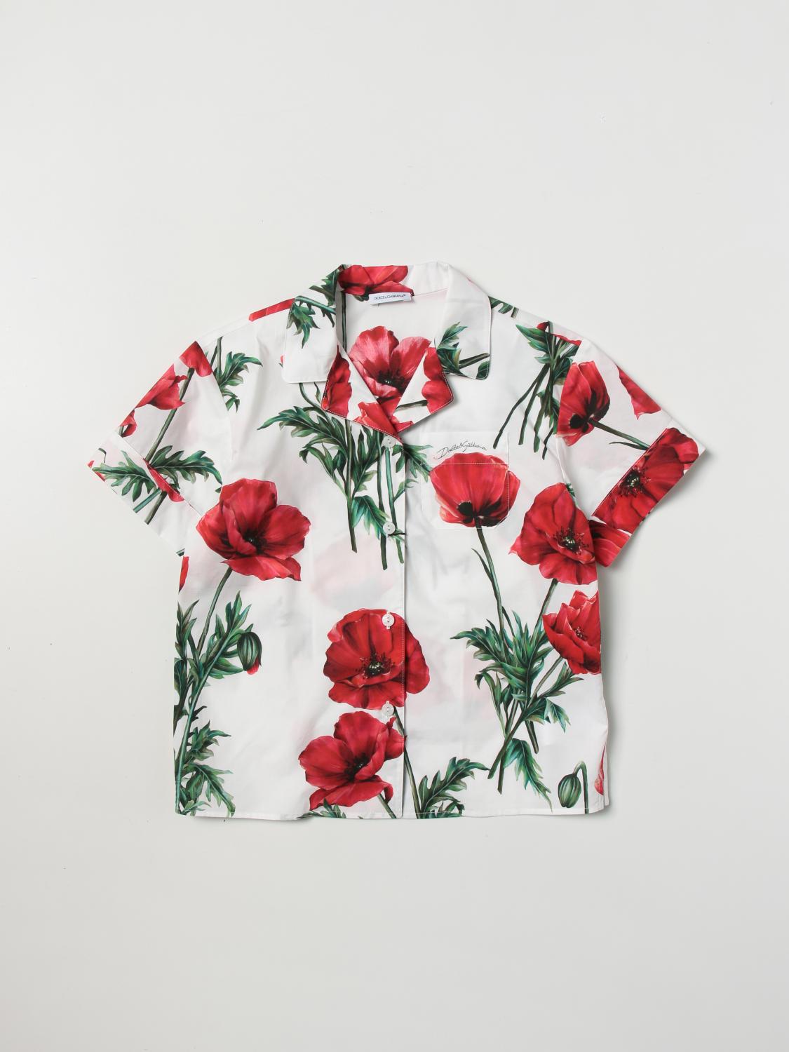 DOLCE & GABBANA CAMISA: Camisa niños Dolce & Gabbana, Rojo - Img 1