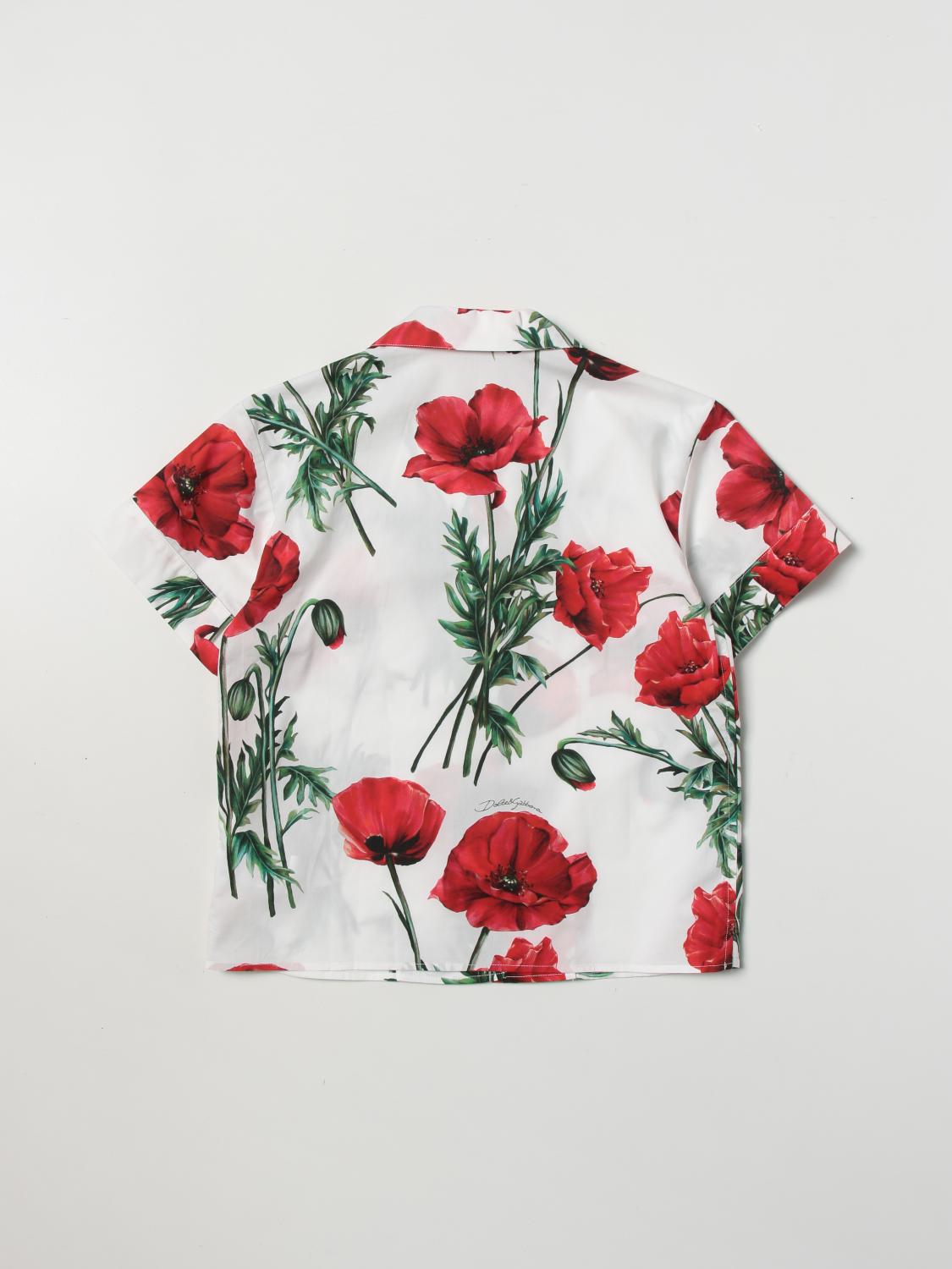 DOLCE & GABBANA CAMISA: Camisa niños Dolce & Gabbana, Rojo - Img 2