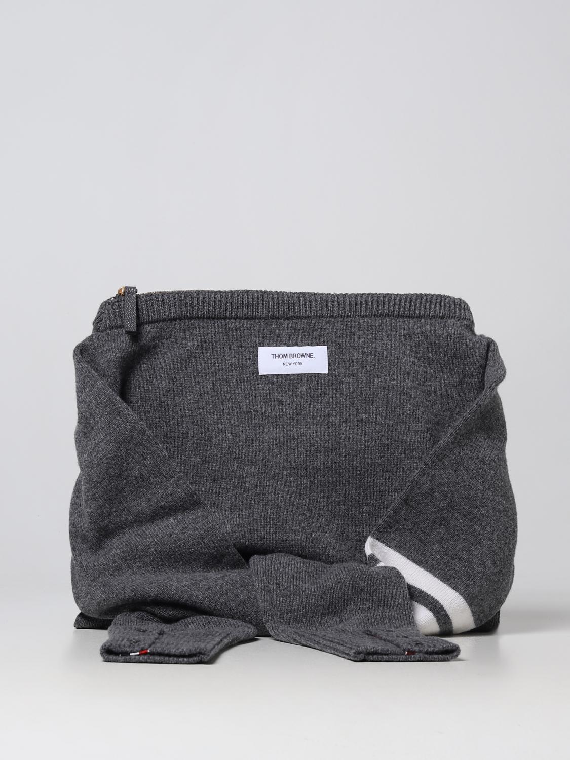 THOM BROWNE UMHÄNGETASCHE: Tasche herren Thom Browne, Grau - Img 1