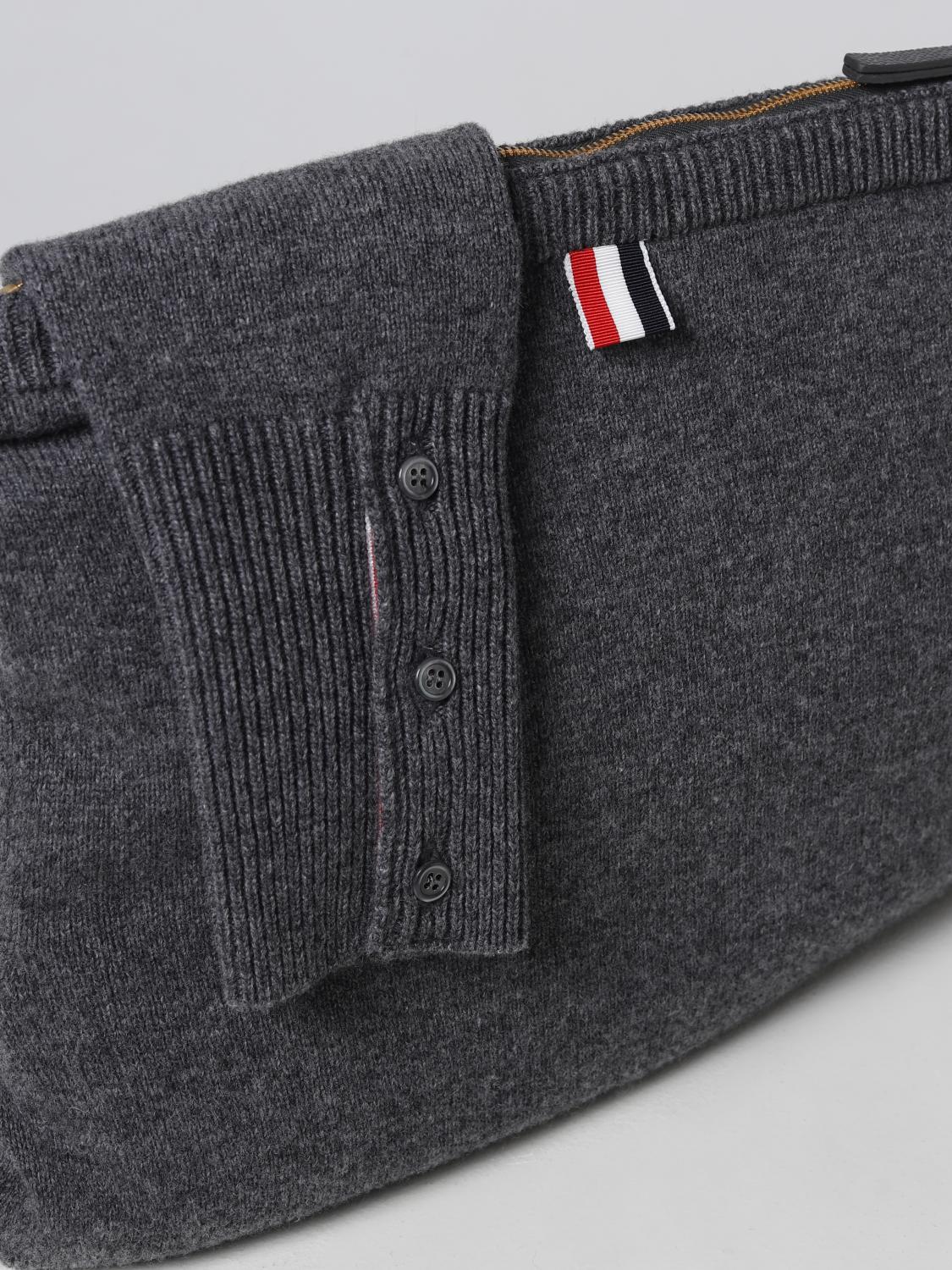 THOM BROWNE UMHÄNGETASCHE: Tasche herren Thom Browne, Grau - Img 4