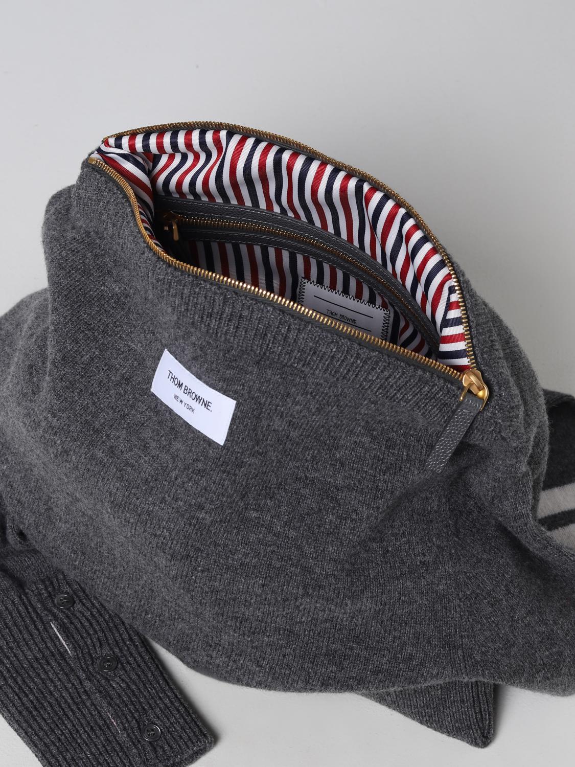 THOM BROWNE UMHÄNGETASCHE: Tasche herren Thom Browne, Grau - Img 5
