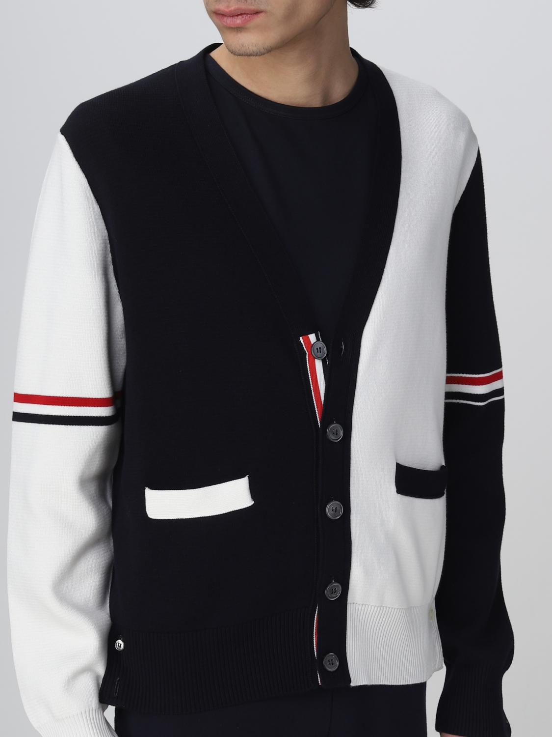 THOM BROWNE セーター: セーター メンズ Thom Browne, ブルー - Img 5