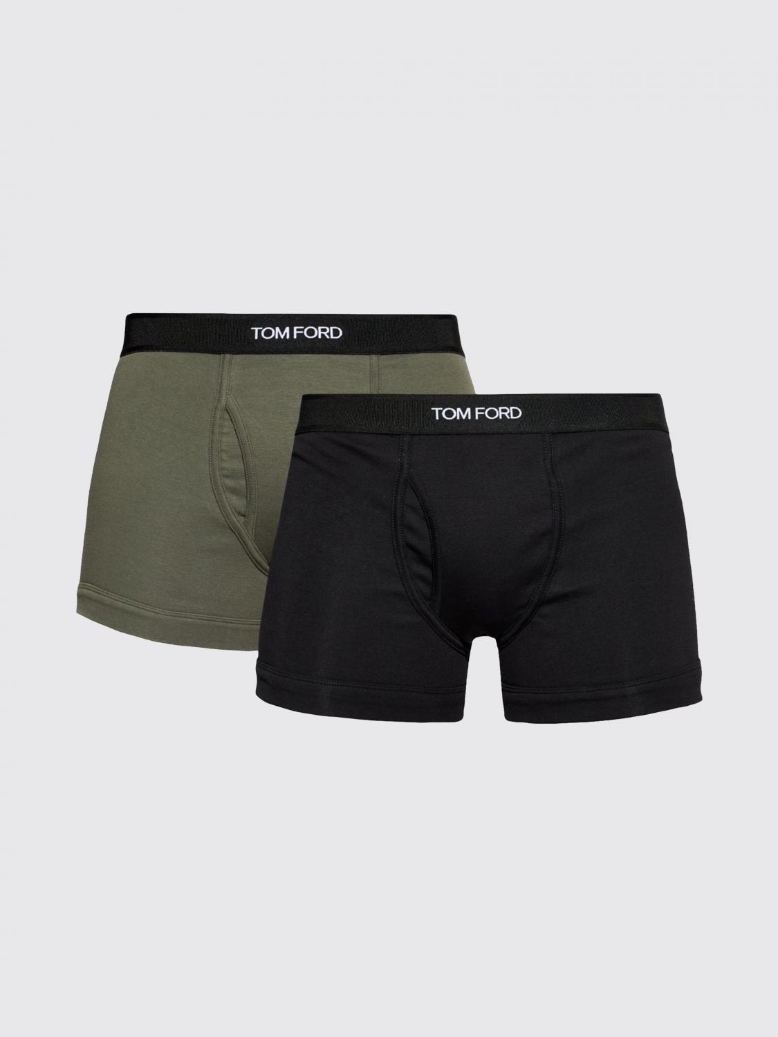 TOM FORD ROPA INTERIOR: Set de 2 bóxers Tom Ford de algodón elástico, Negro 3 - Img 1