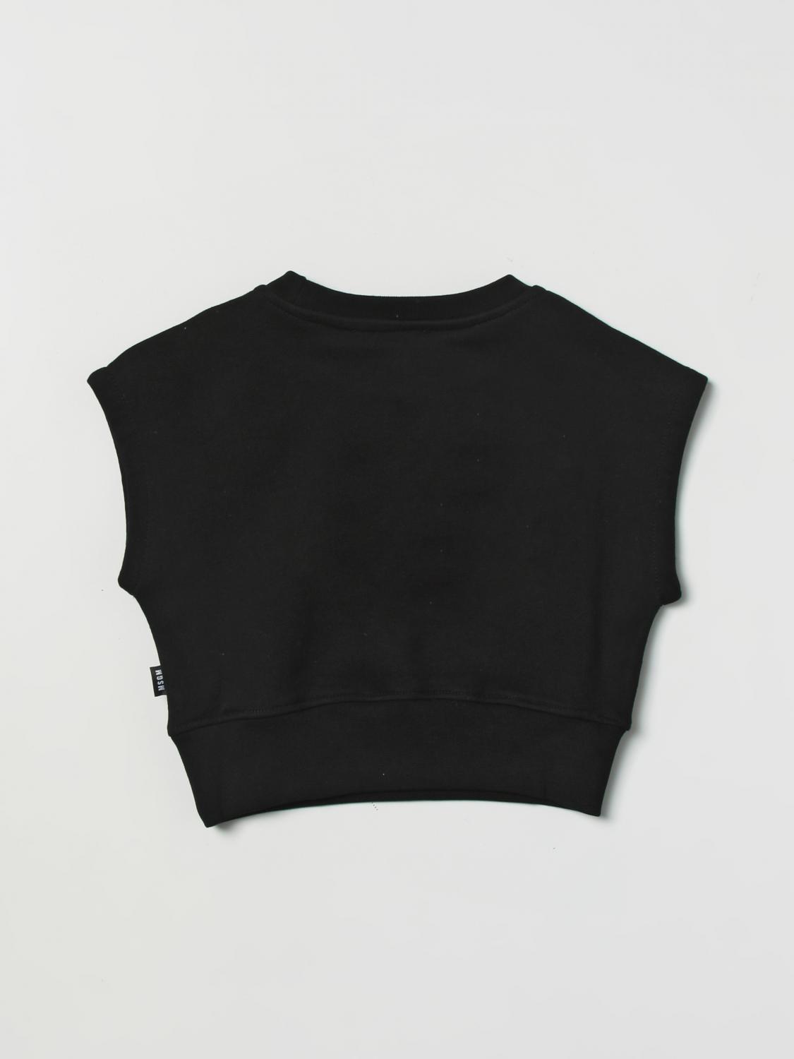 MSGM KIDS PULLOVER: Pullover kinder MSGM Kids, Schwarz - Img 2