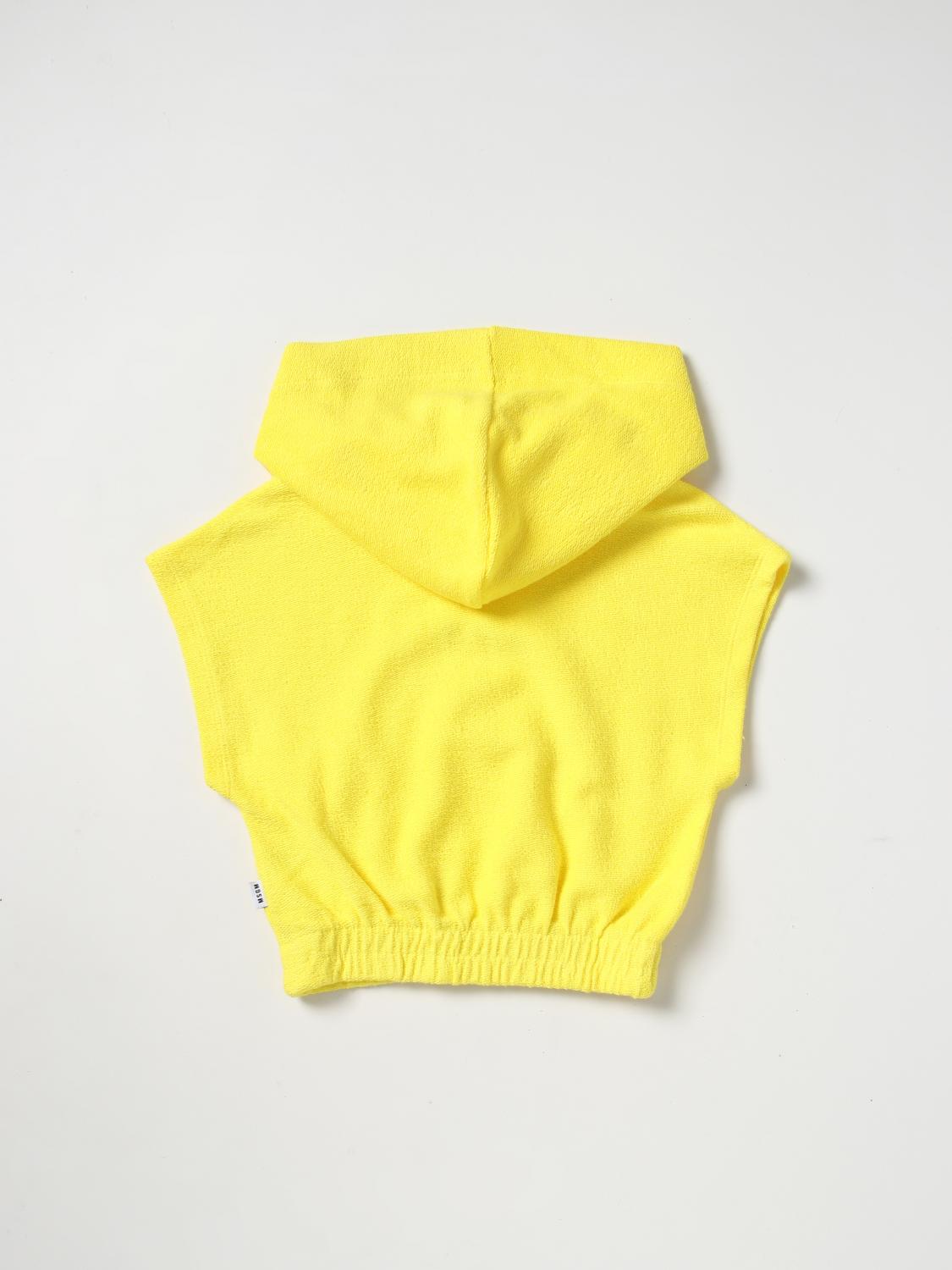 MSGM KIDS JERSEY: Jersey niños MSGM Kids, Amarillo - Img 2