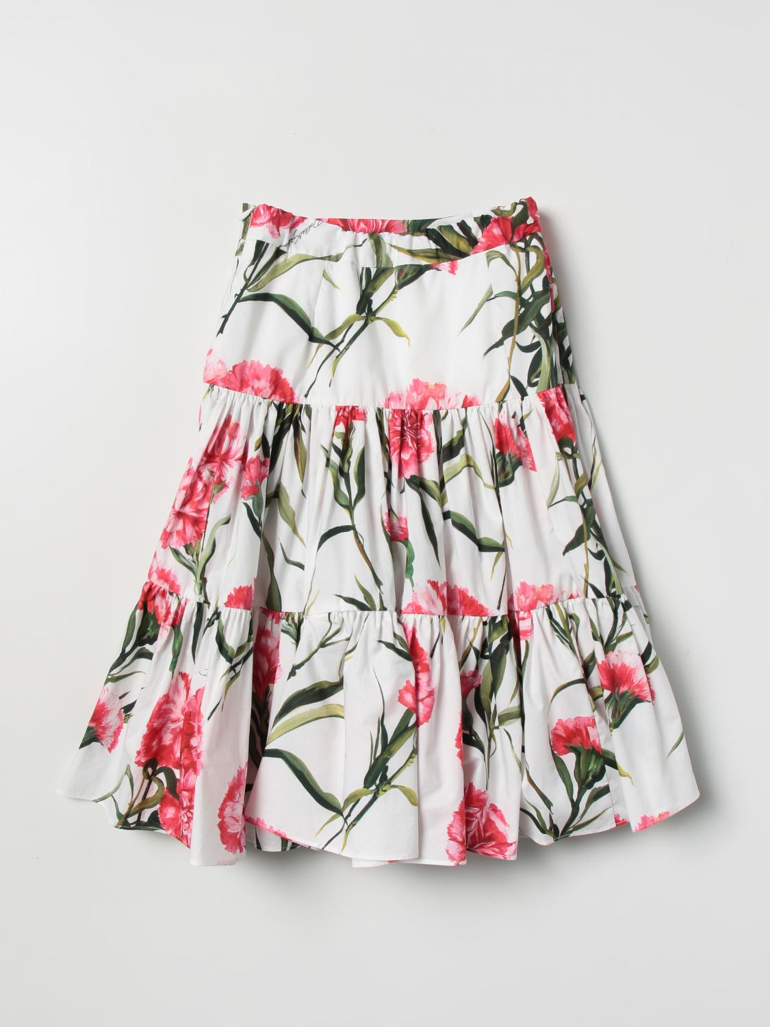 DOLCE & GABBANA FALDA: Falda niños Dolce & Gabbana, Blanco - Img 2