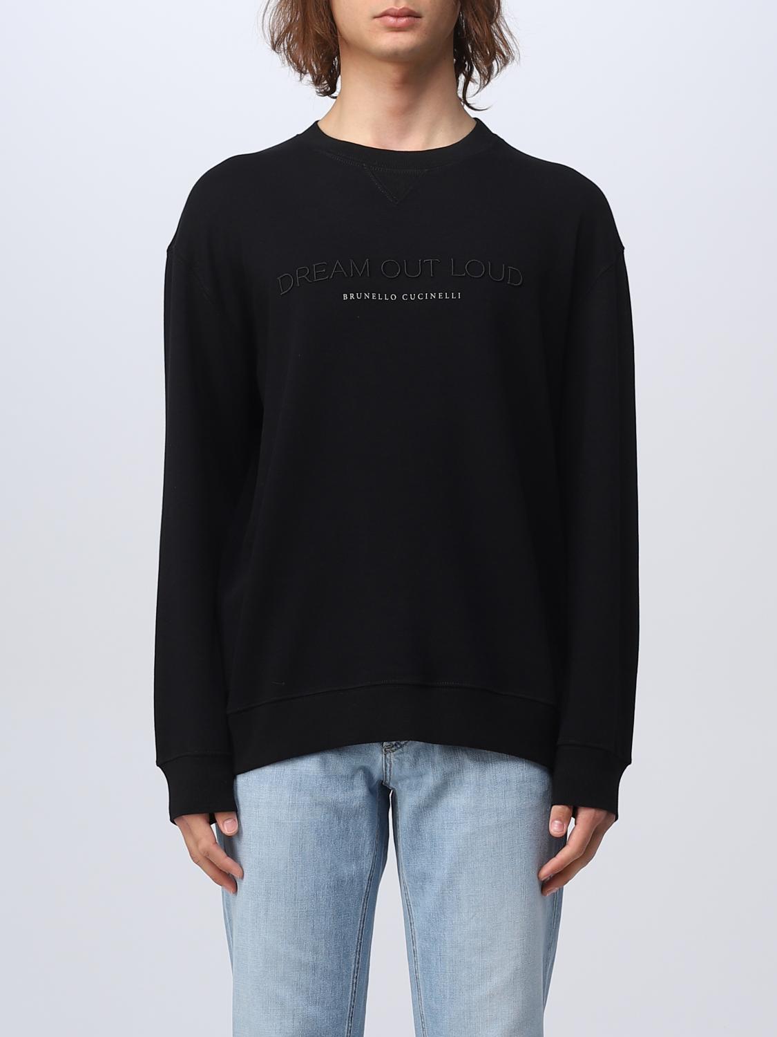 BRUNELLO CUCINELLI SWEATSHIRT: Pull homme Brunello Cucinelli, Noir - Img 1