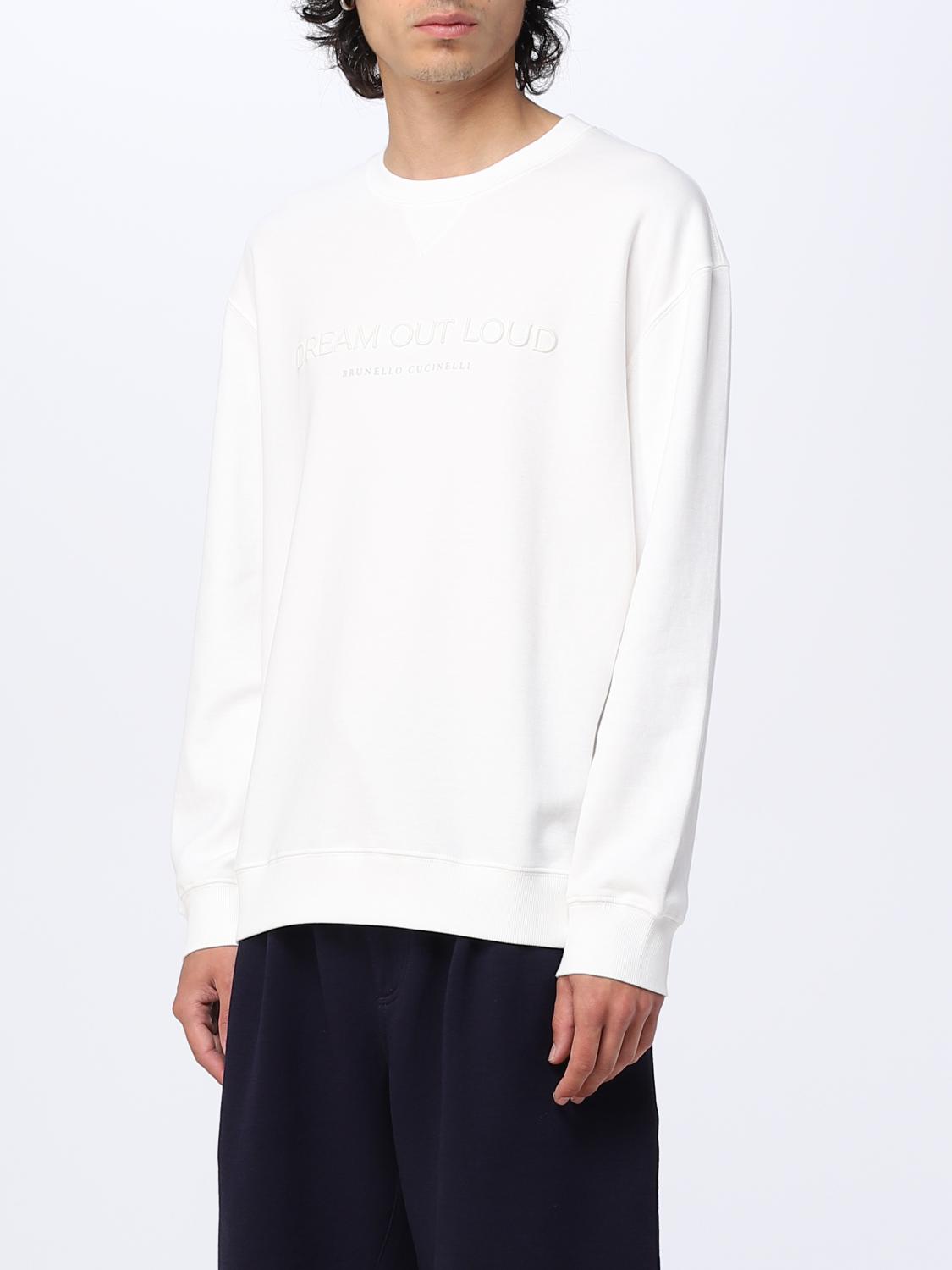 BRUNELLO CUCINELLI SWEATSHIRT: Pull homme Brunello Cucinelli, Beige - Img 4