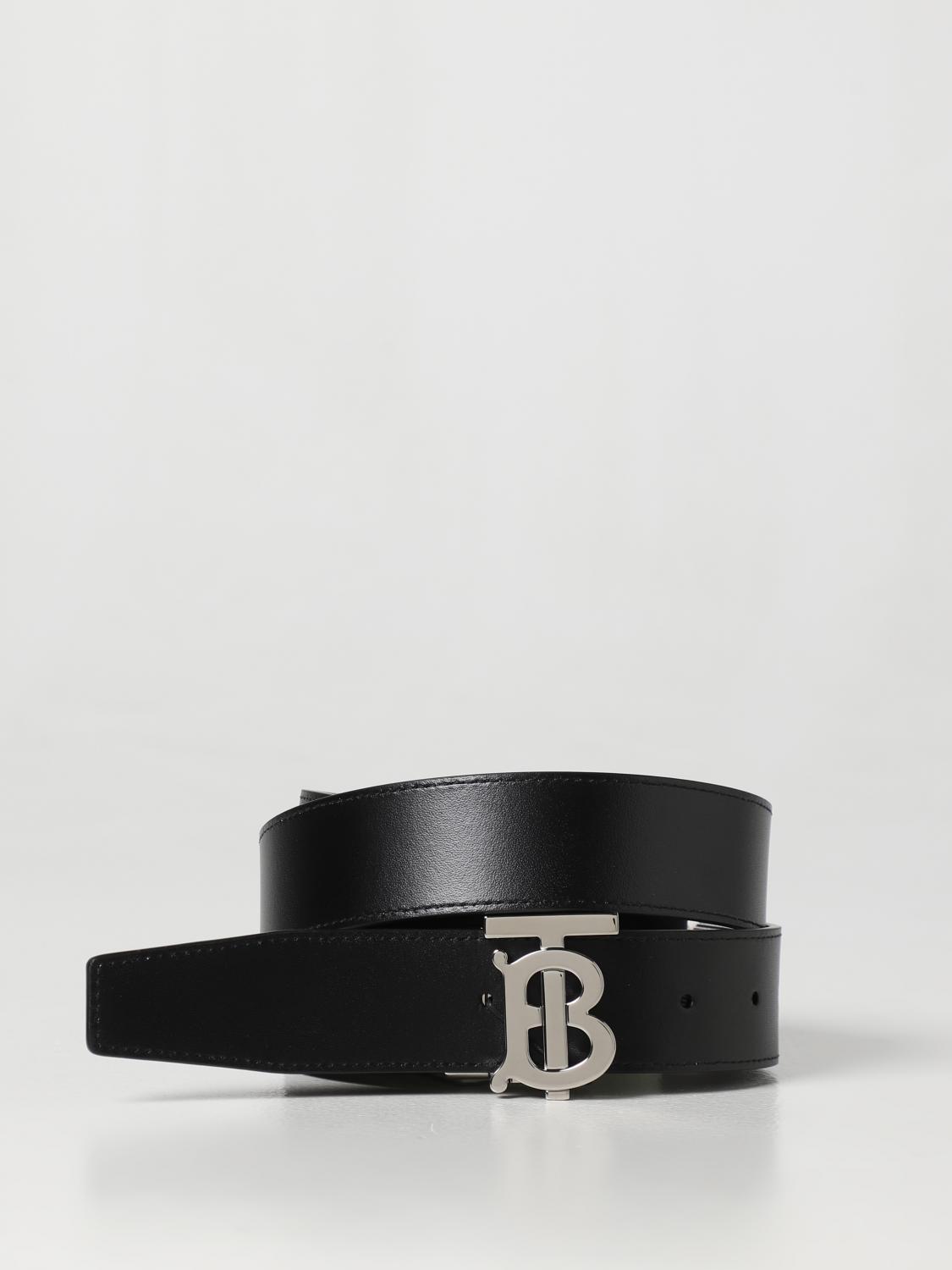 BURBERRY BELT: Burberry reversible belt in leather and coated fabric, Brown - Img 2