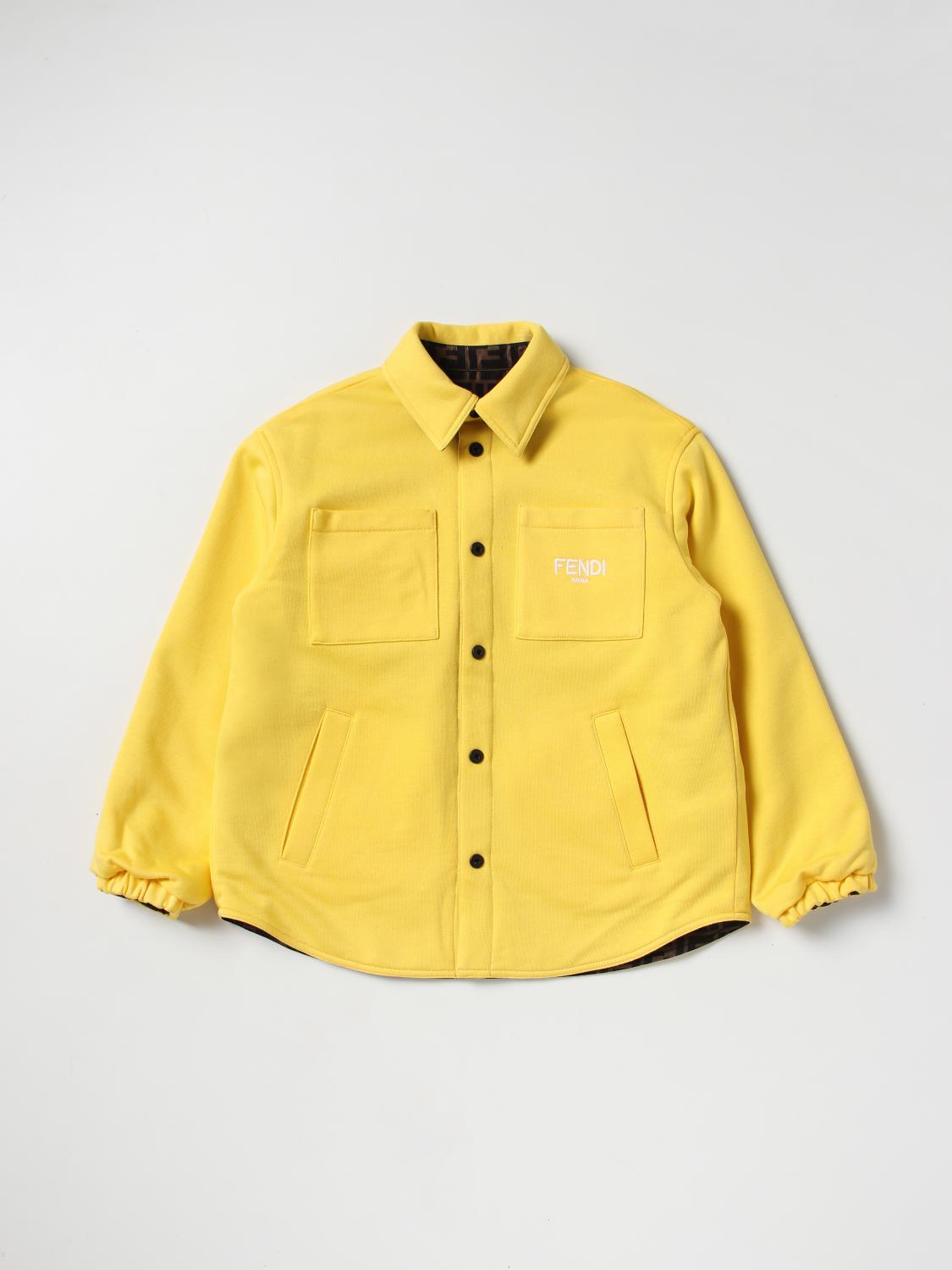 Fendi Kids Unisex Summer Jacket In Black