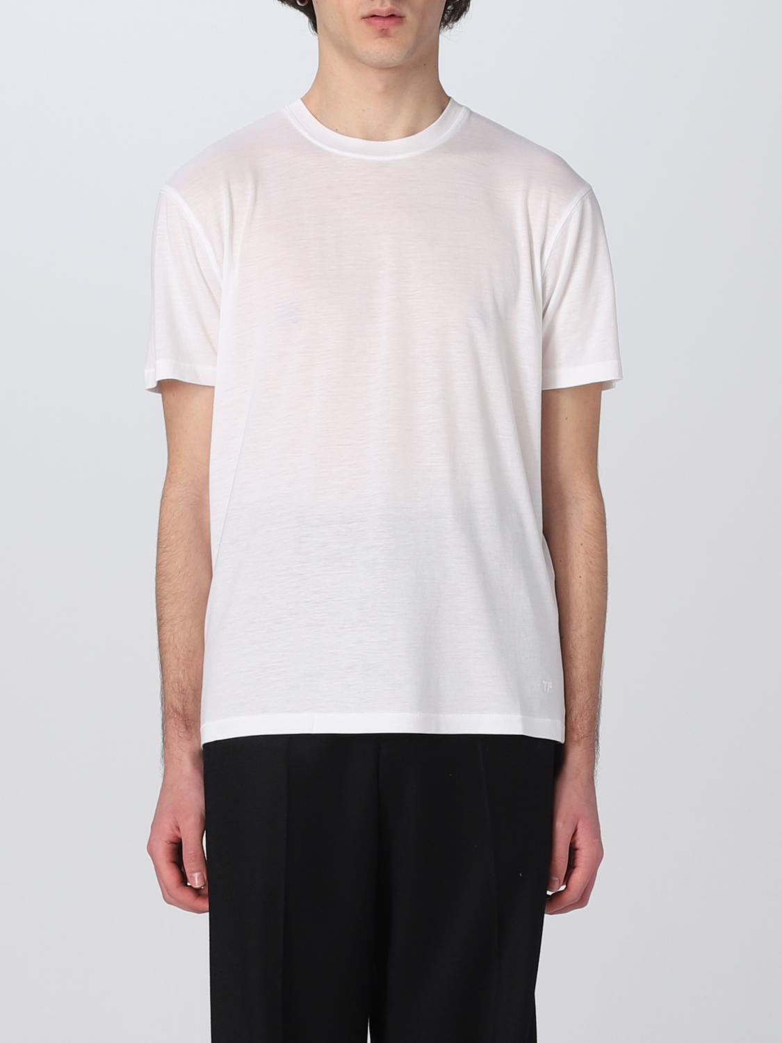 TOM FORD T-SHIRT: T-shirt men Tom Ford, Cream - Img 1