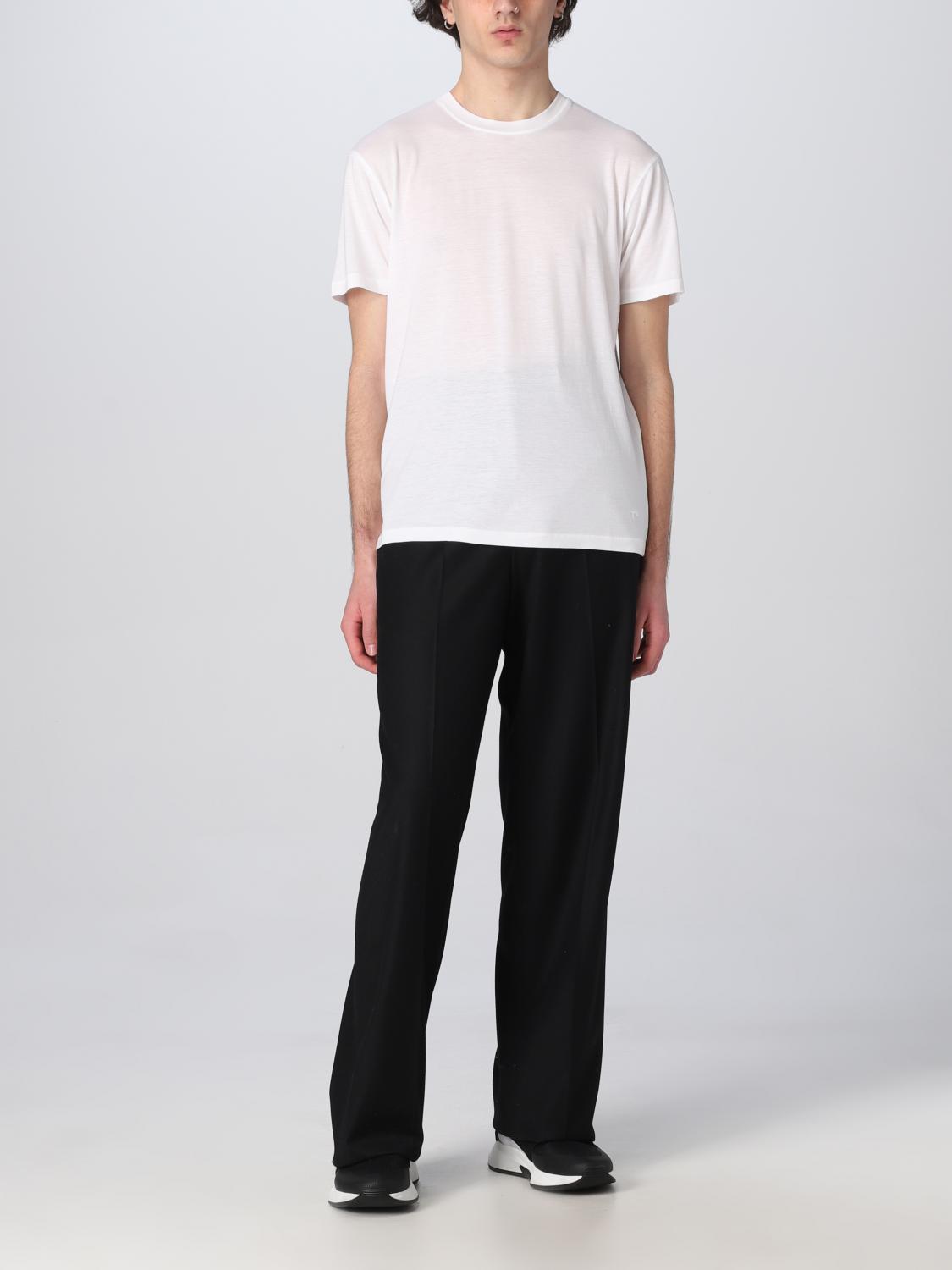 TOM FORD T-SHIRT: T-shirt men Tom Ford, Cream - Img 2