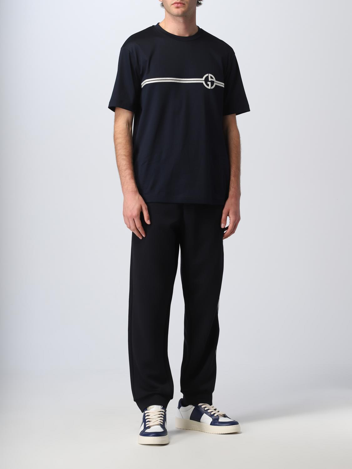 GIORGIO ARMANI PANTS: Pants men Giorgio Armani, Blue - Img 2